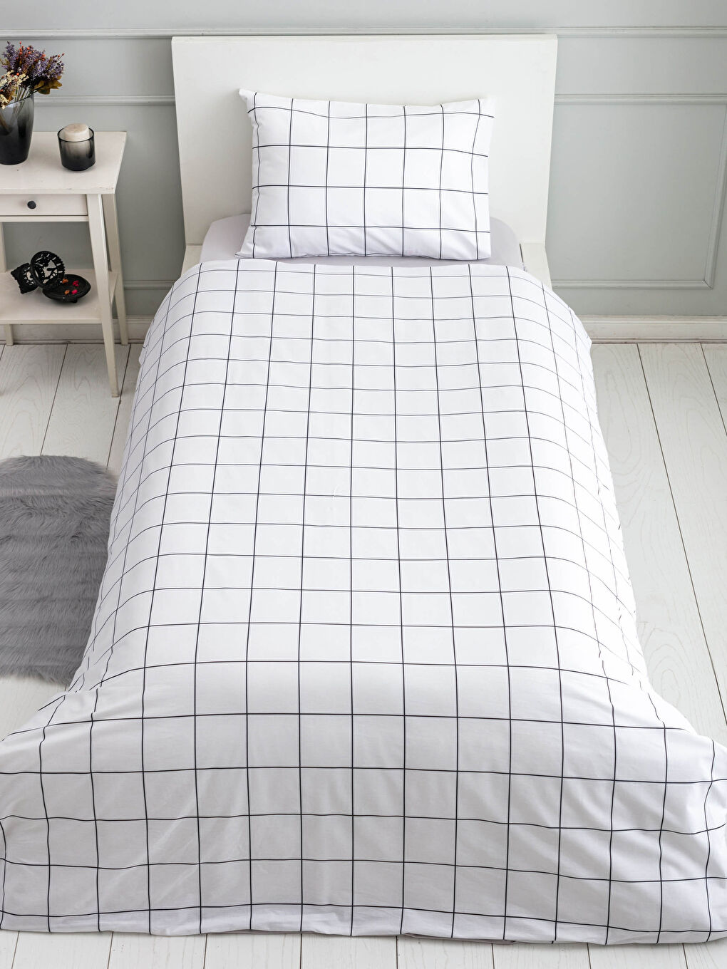 LCW HOME Single Double-Sided Woven Duvet Cover Set -S19886Z8-LQJ