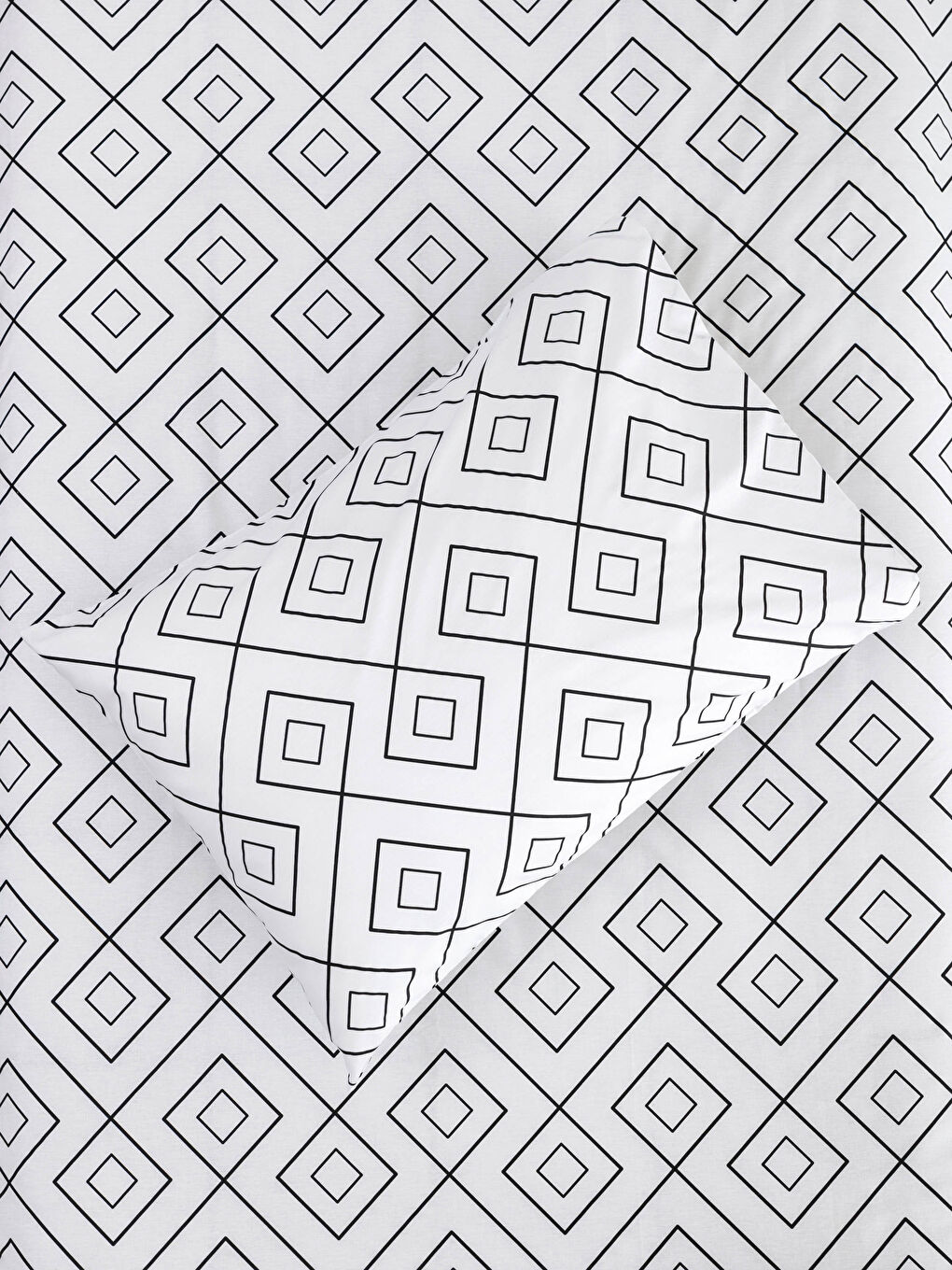 Single Patterned Woven Duvet Cover Set-1