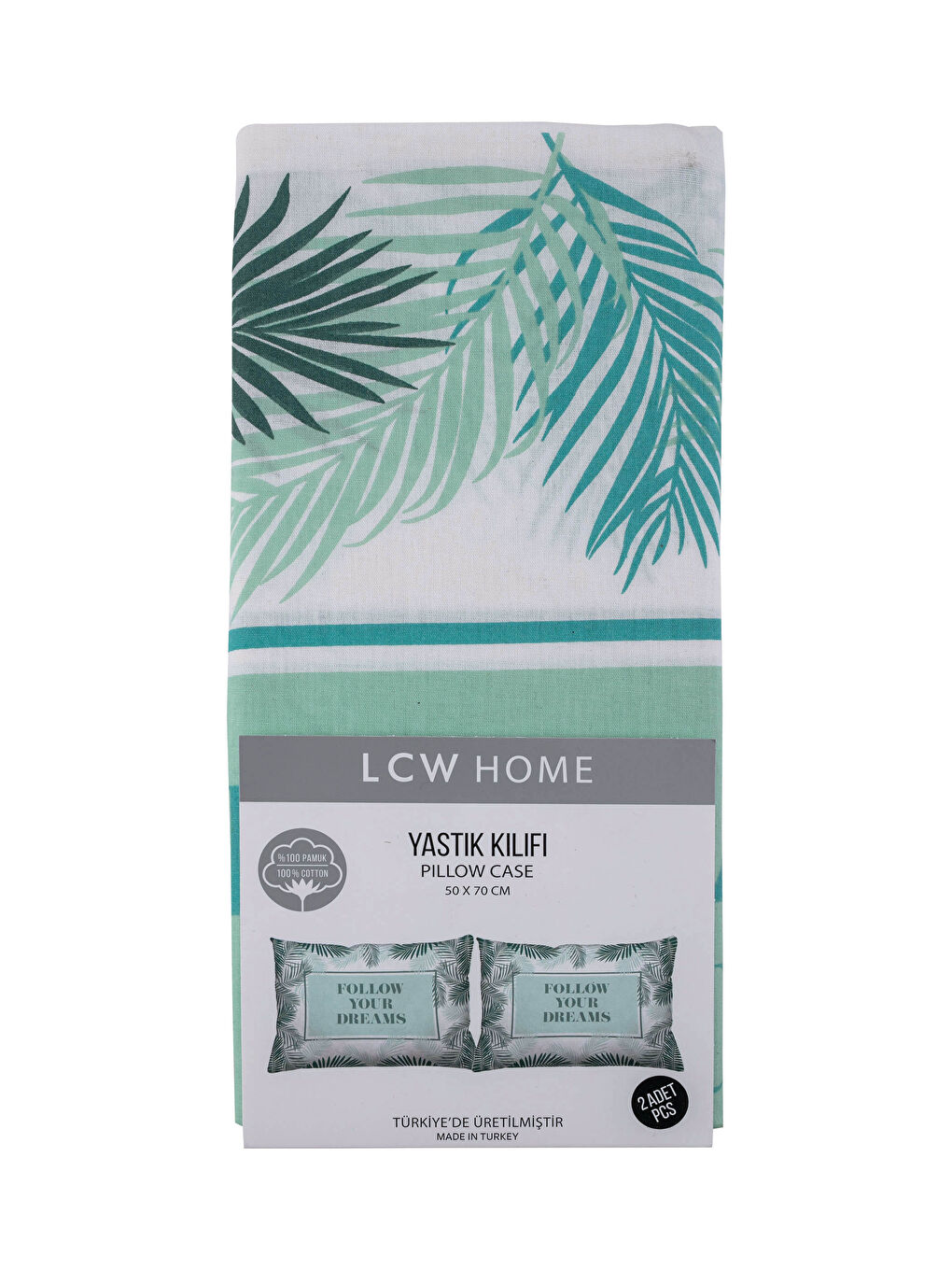 Karışık Baskılı Dokuma Yastık Kılıfı 2'li 50x70 cm-3