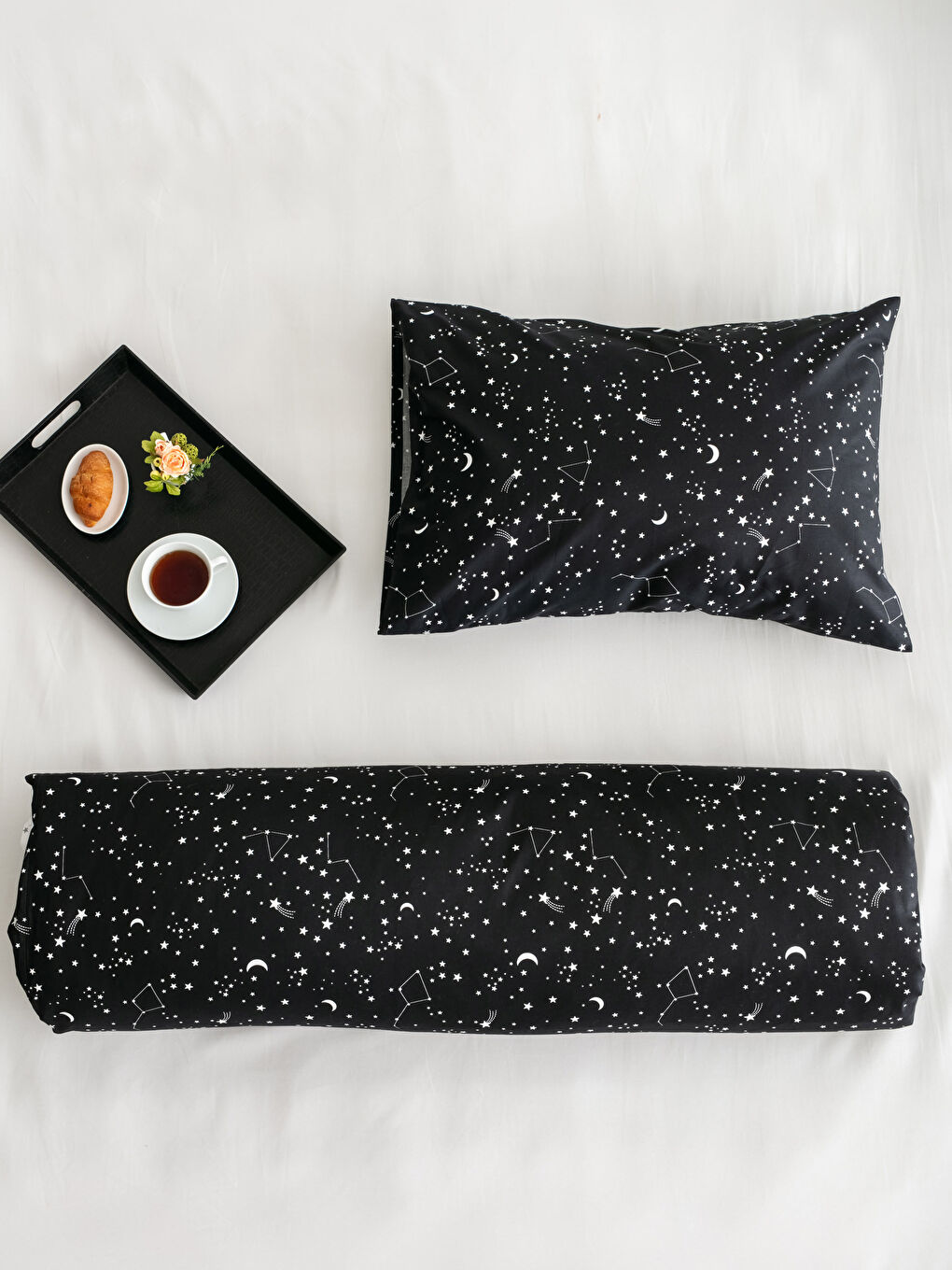 Single Double Sided Patterned Woven Duvet Cover and Pillowcase-2