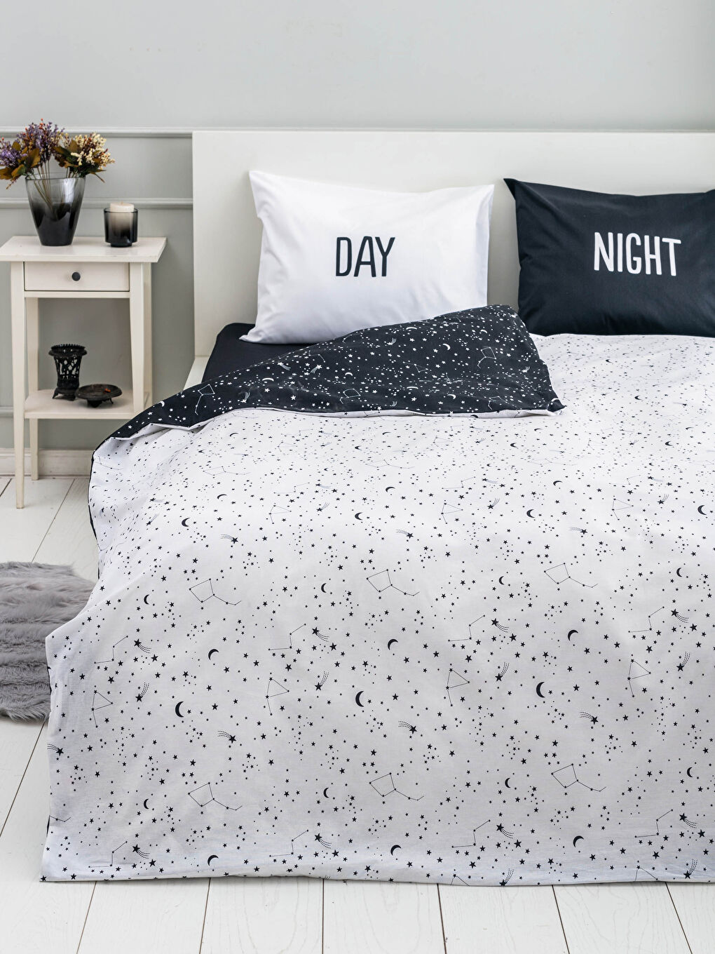 Double Double-Sided Patterned Woven Duvet Cover Set-1