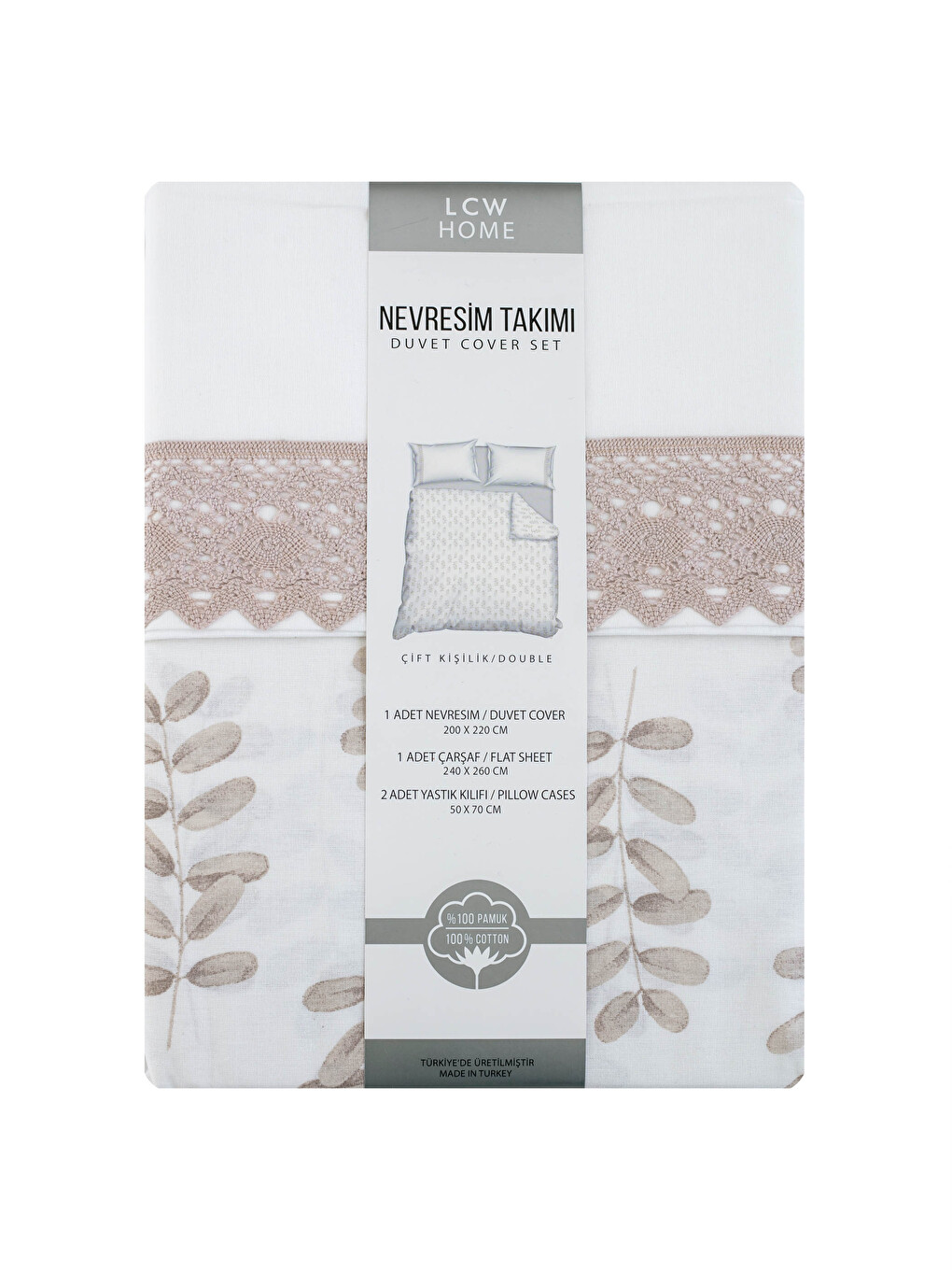 Parure De Couette Double Tissée À Motifs-7