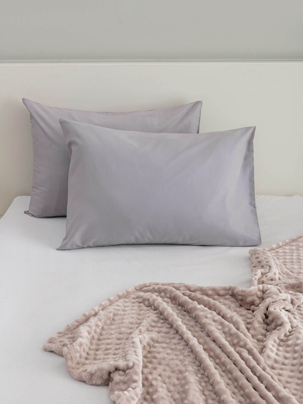 Plain Woven Pillow Case 2 Pack 50x70 Cm-1