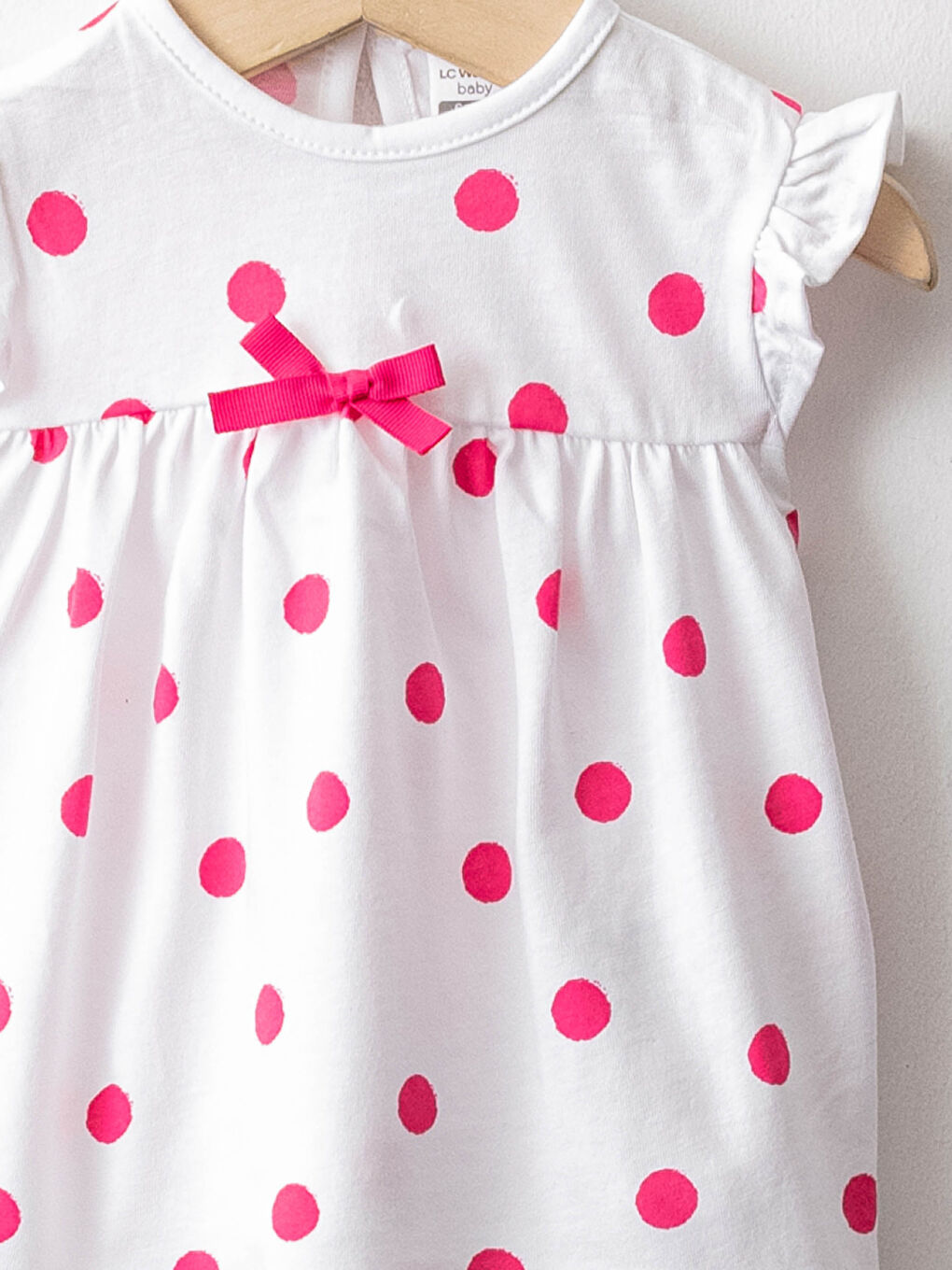 Débardeur à Pois Col Rond et Short en Jean Ensemble 2 Pièces-2