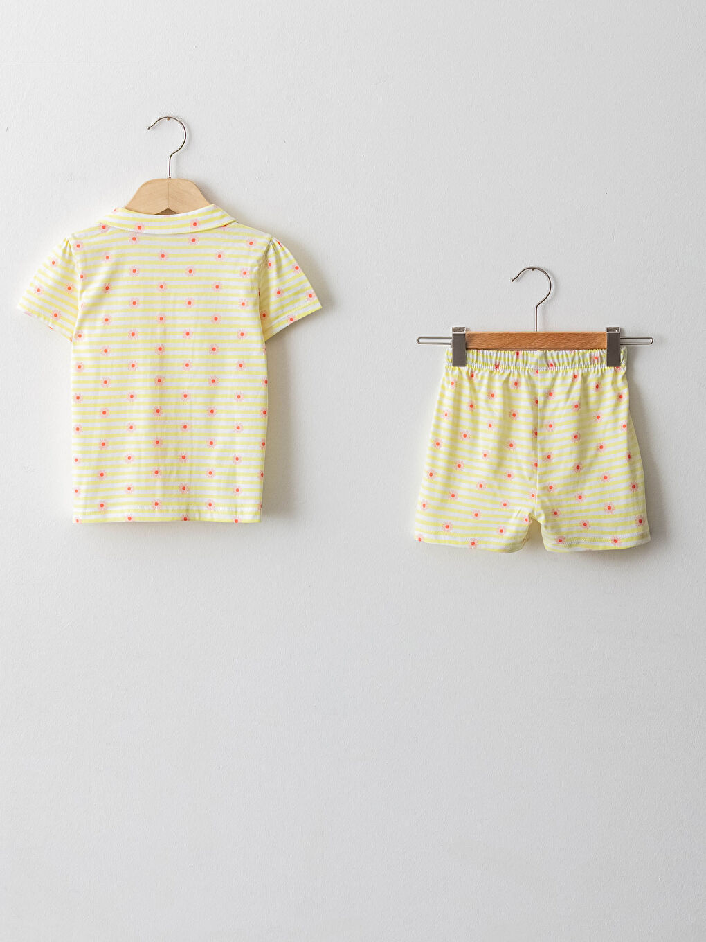 LCW baby Ensemble De Pyjama Bébé Fille Imprimé À Manches Courtes Et Col De Chemise -S1AD45Z1-LU7
