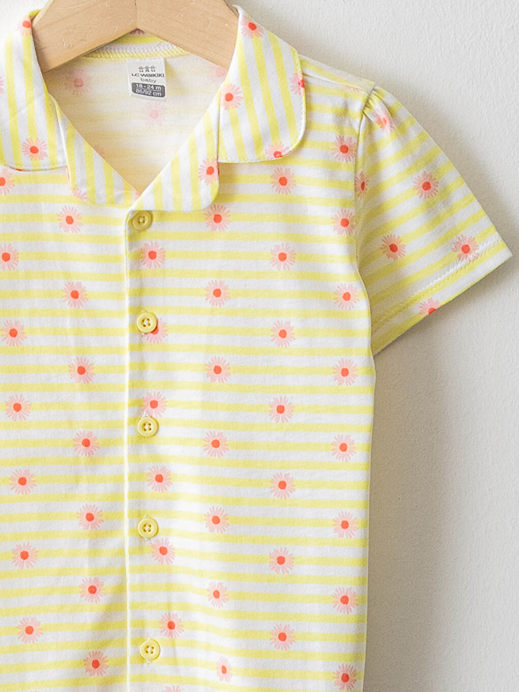 LCW baby Ensemble De Pyjama Bébé Fille Imprimé À Manches Courtes Et Col De Chemise -S1AD45Z1-LU7