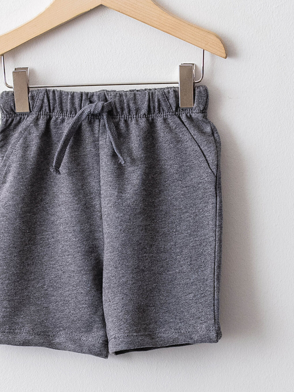 Elastic Waist Basic Cotton Baby Boy Shorts 2 Pieces-2