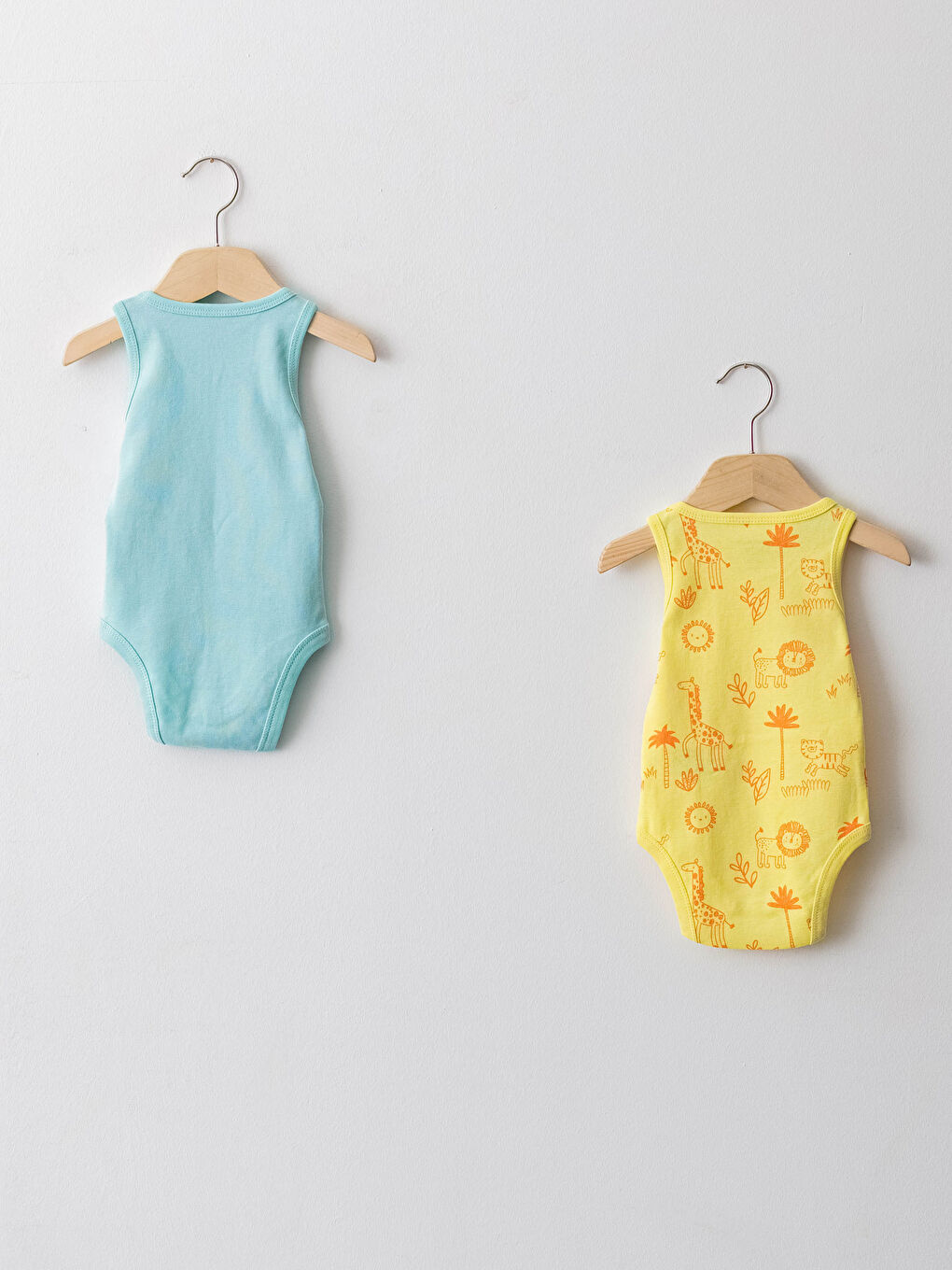 Crew Neck Printed Baby Boy Bodysuit with Snap Crotch 2-Pack-1