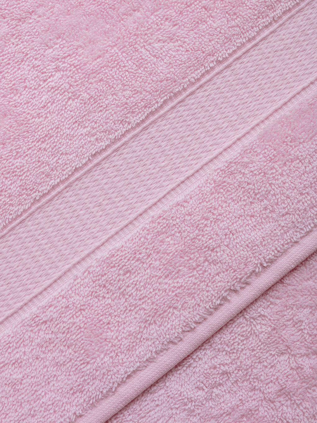Pembe Jakarlı Banyo Havlusu 70x140 cm-3