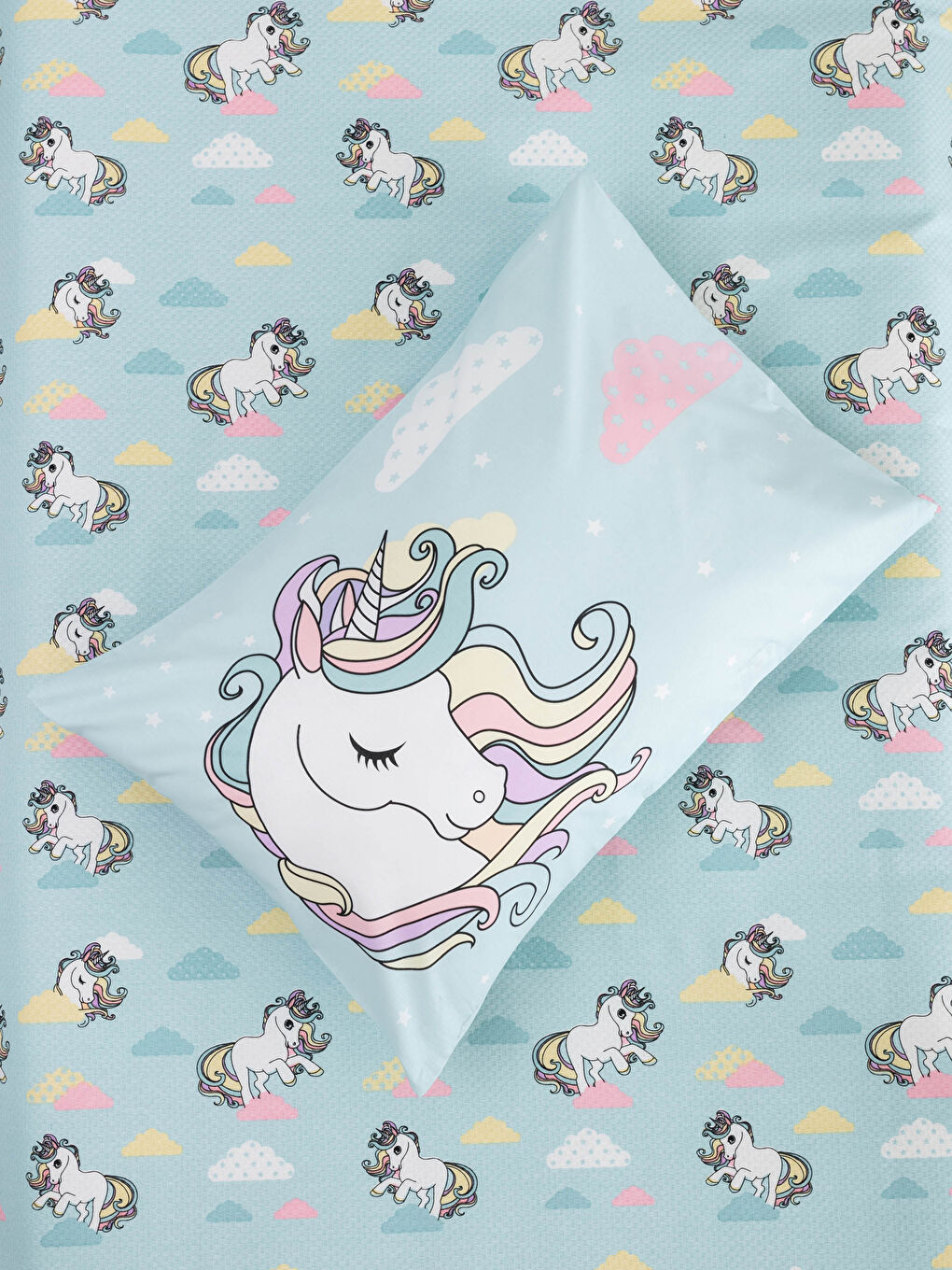 Baskılı Kız Çocuk Pike Takımı-1