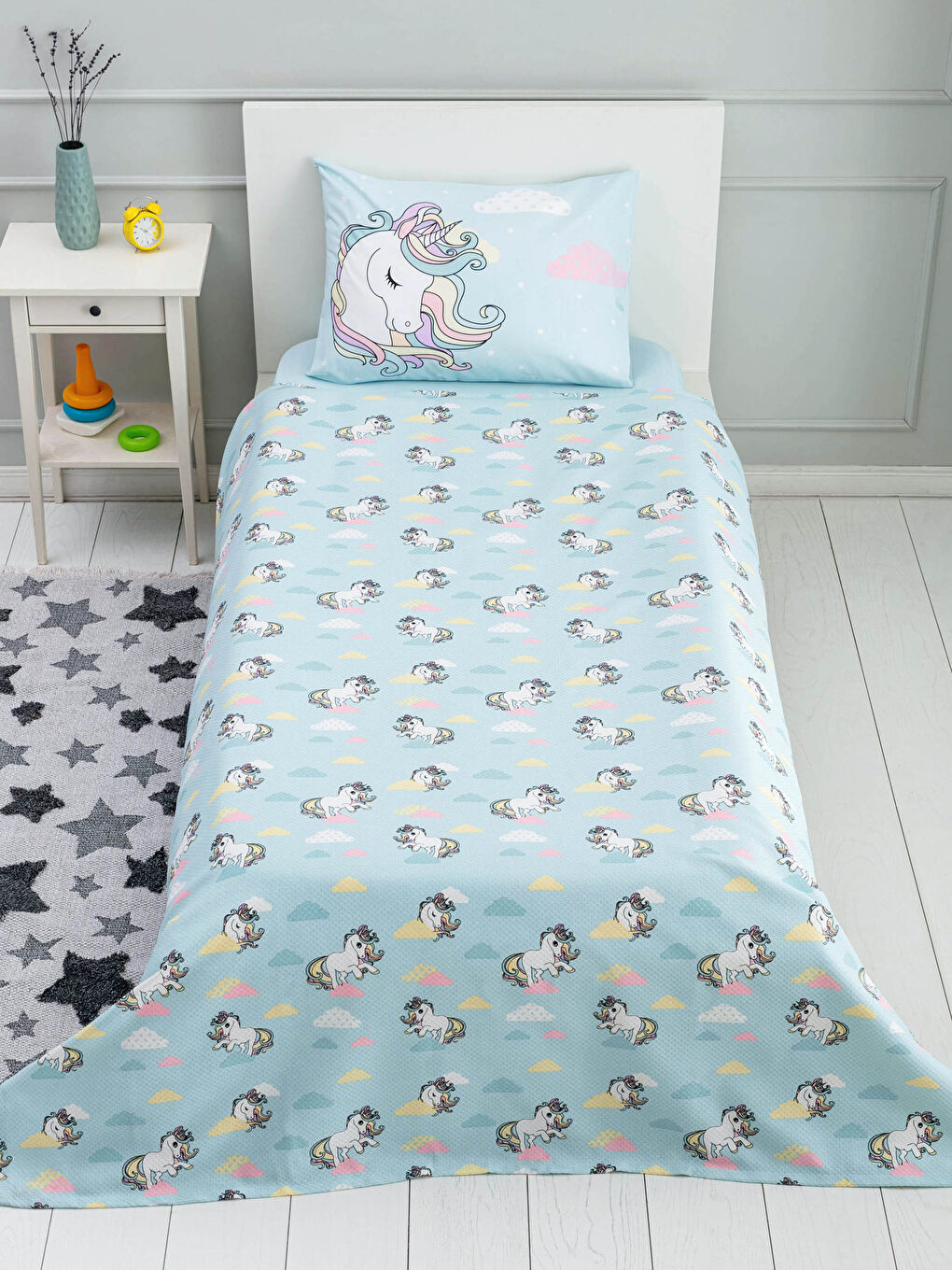 Baskılı Kız Çocuk Pike Takımı-2