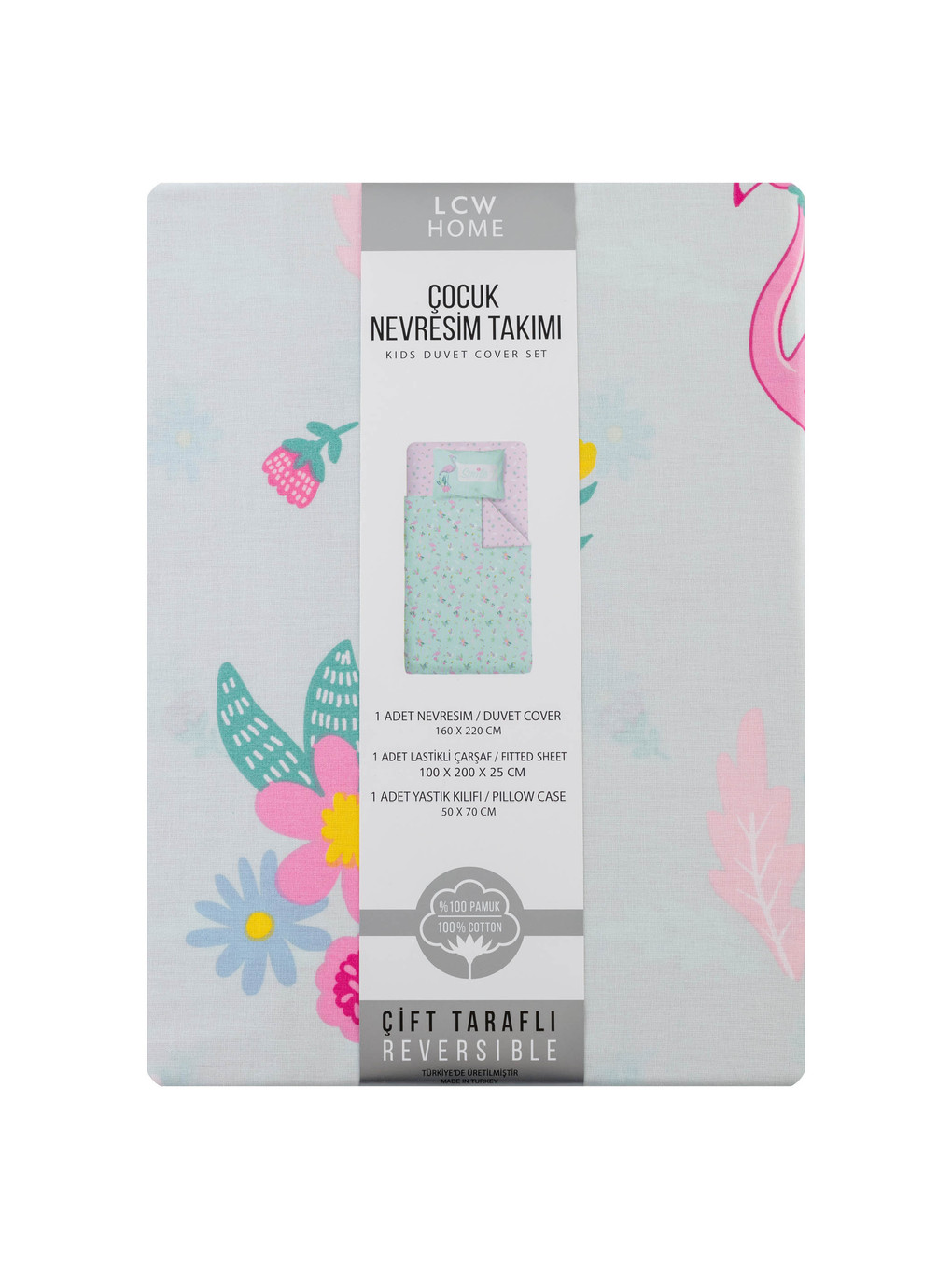 Tropical Patterned Reversible Kids Cover Set-7