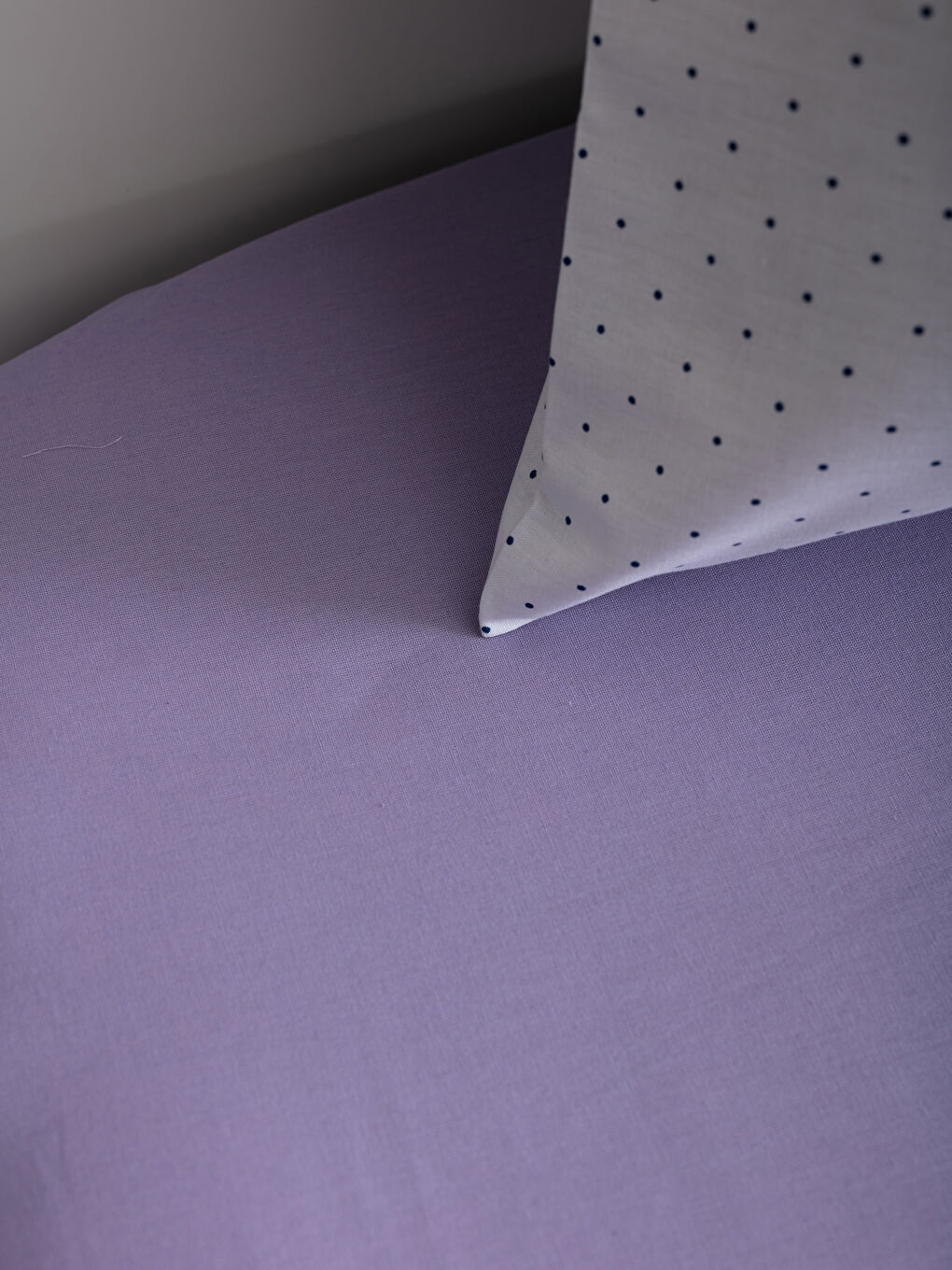 Mor Tek Kişilik Desenli Pike Takımı-2