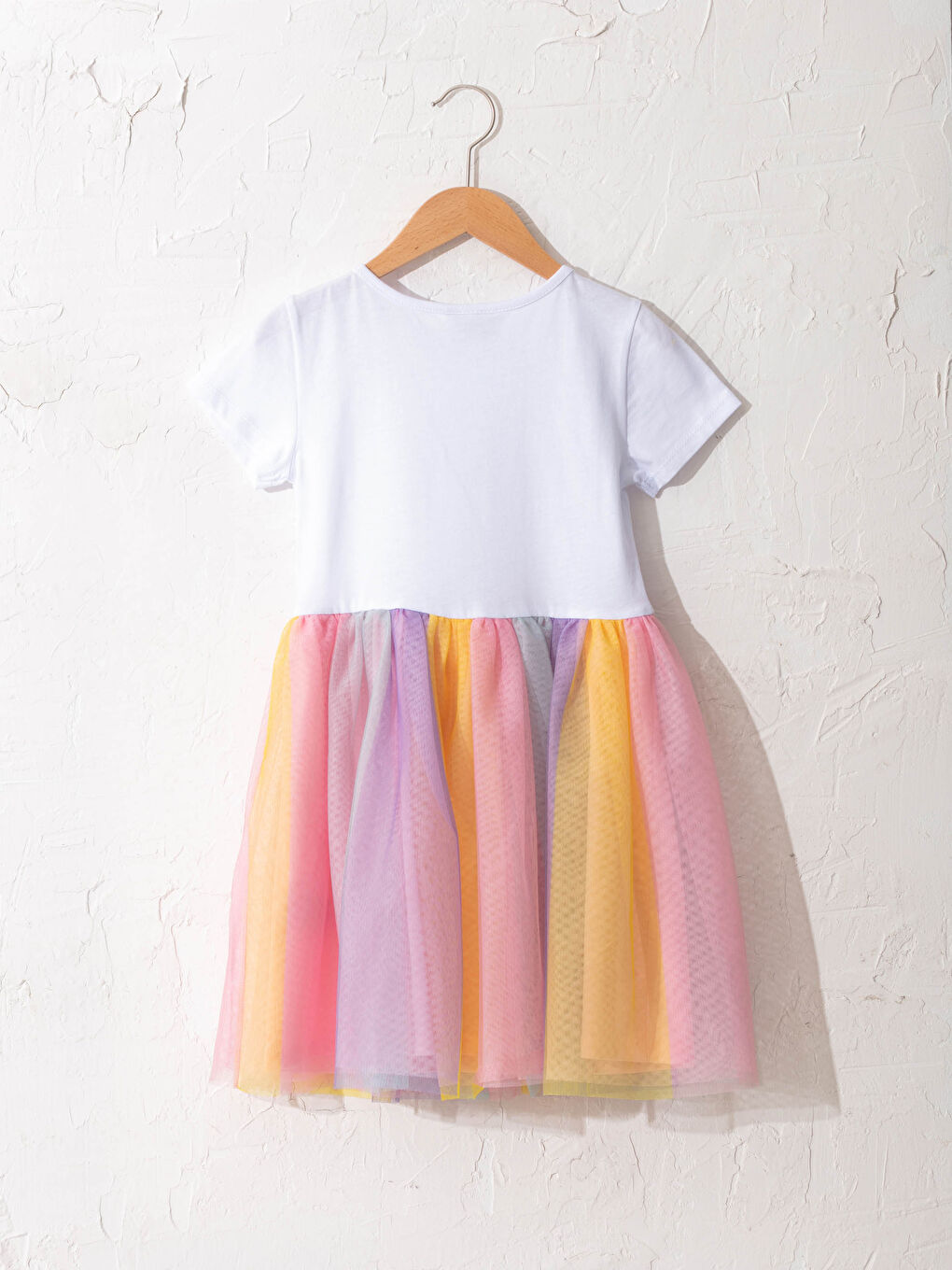 LCW Kids Girl’s Tulle Dress and Headband -S1AK79Z4-E5X