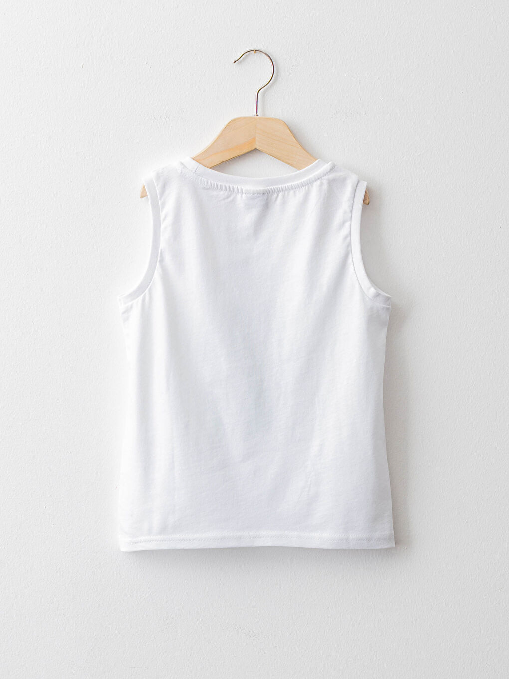 Круглий виріз горловини Принтована Бавовняна Майка для хлопчика-1