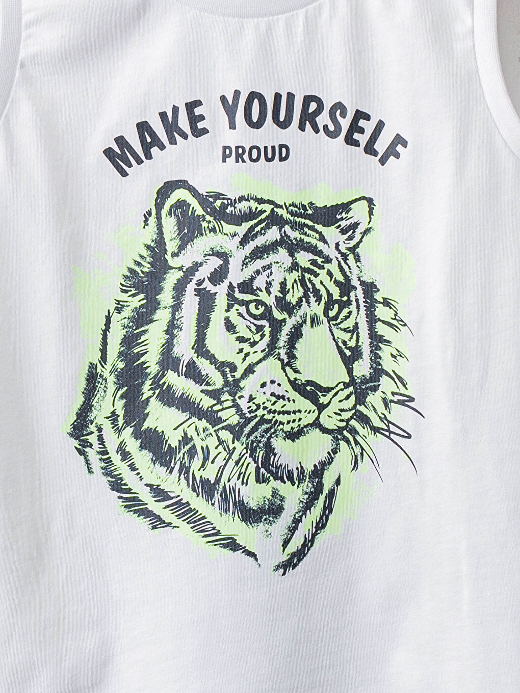 Круглий виріз горловини Принтована Бавовняна Майка для хлопчика-2