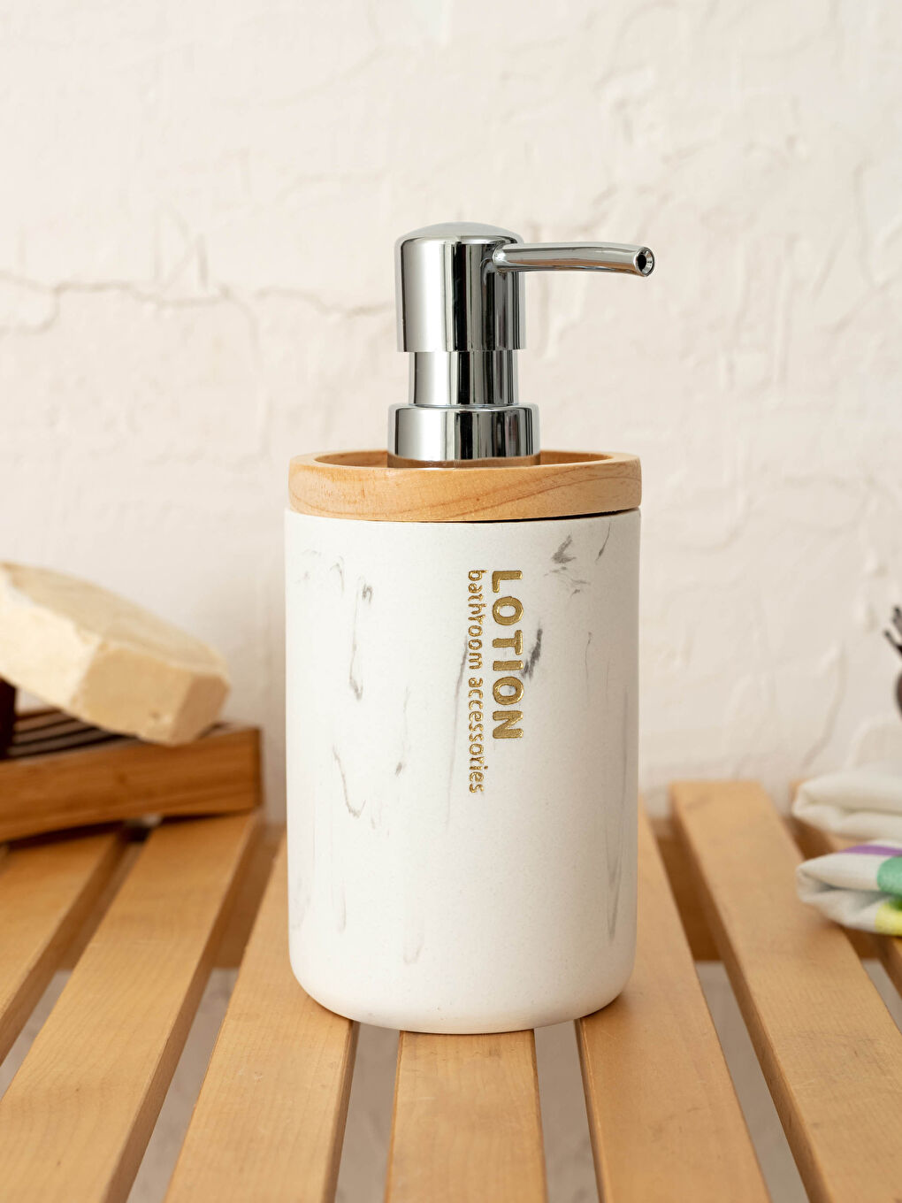 Porcelain Liquid Soap Dispenser 7x17 Cm-2