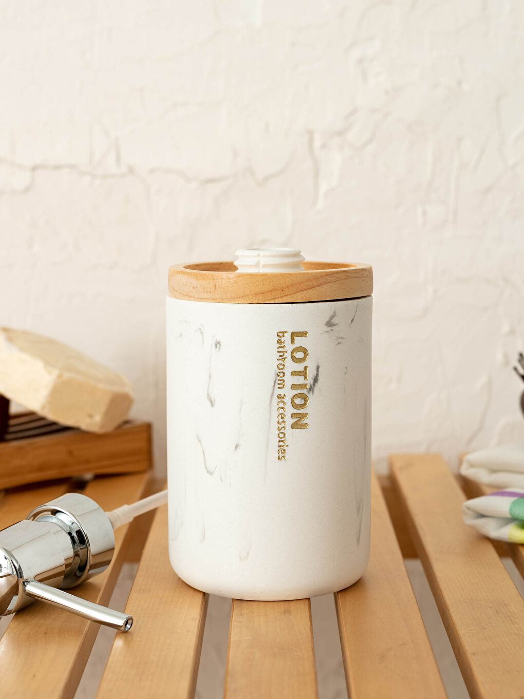 Porcelain Liquid Soap Dispenser 7x17 Cm