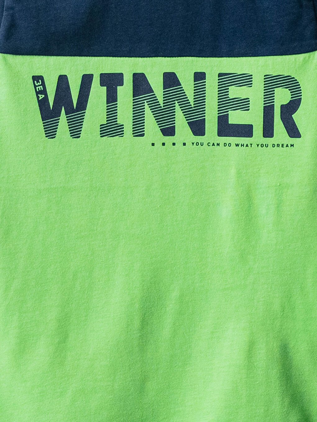 Lacivert Bisiklet Yaka Baskılı Erkek Çocuk Atlet-2