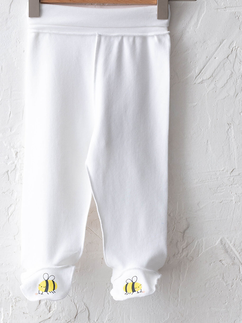 Yeşil Beli Ribanalı Pamuklu Kız Bebek Patikli Pantolon 2'li-2