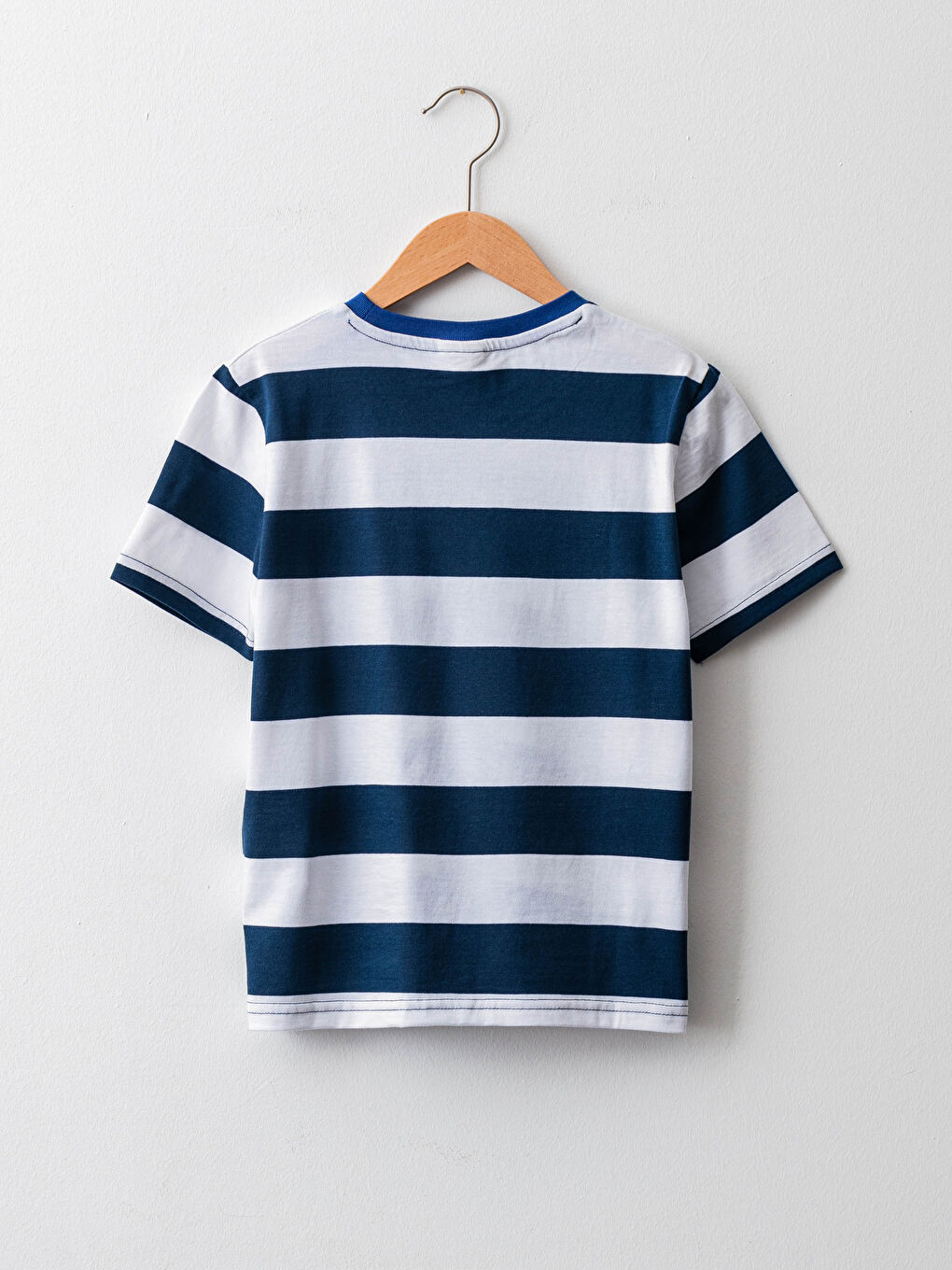 Crew Neck Striped Short Sleeve Boys' T-Shirt-1