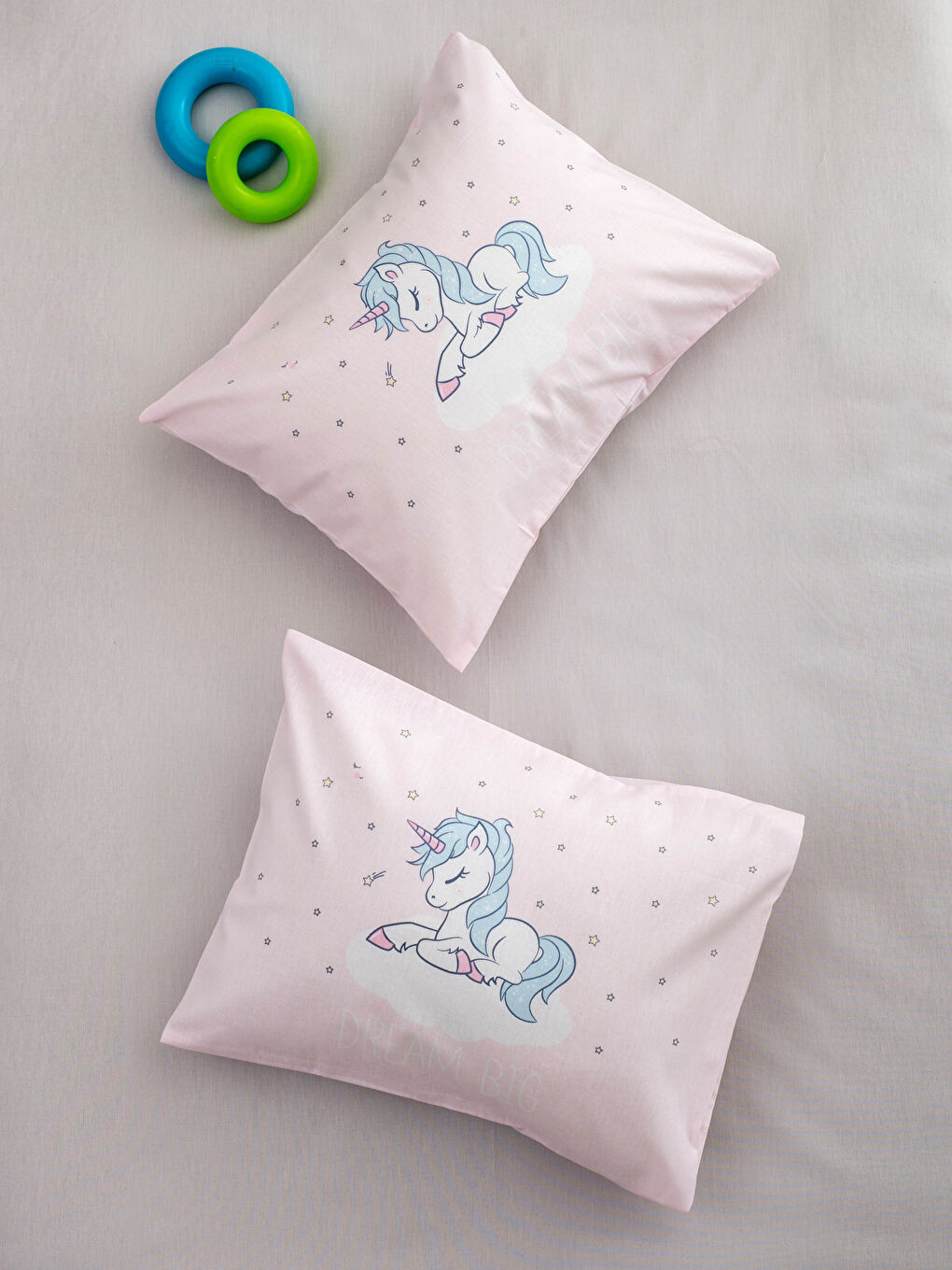 غطاء وسادة أطفال بناتي منسوج ومطبوع عبوة من قطعتين 35x45 سم