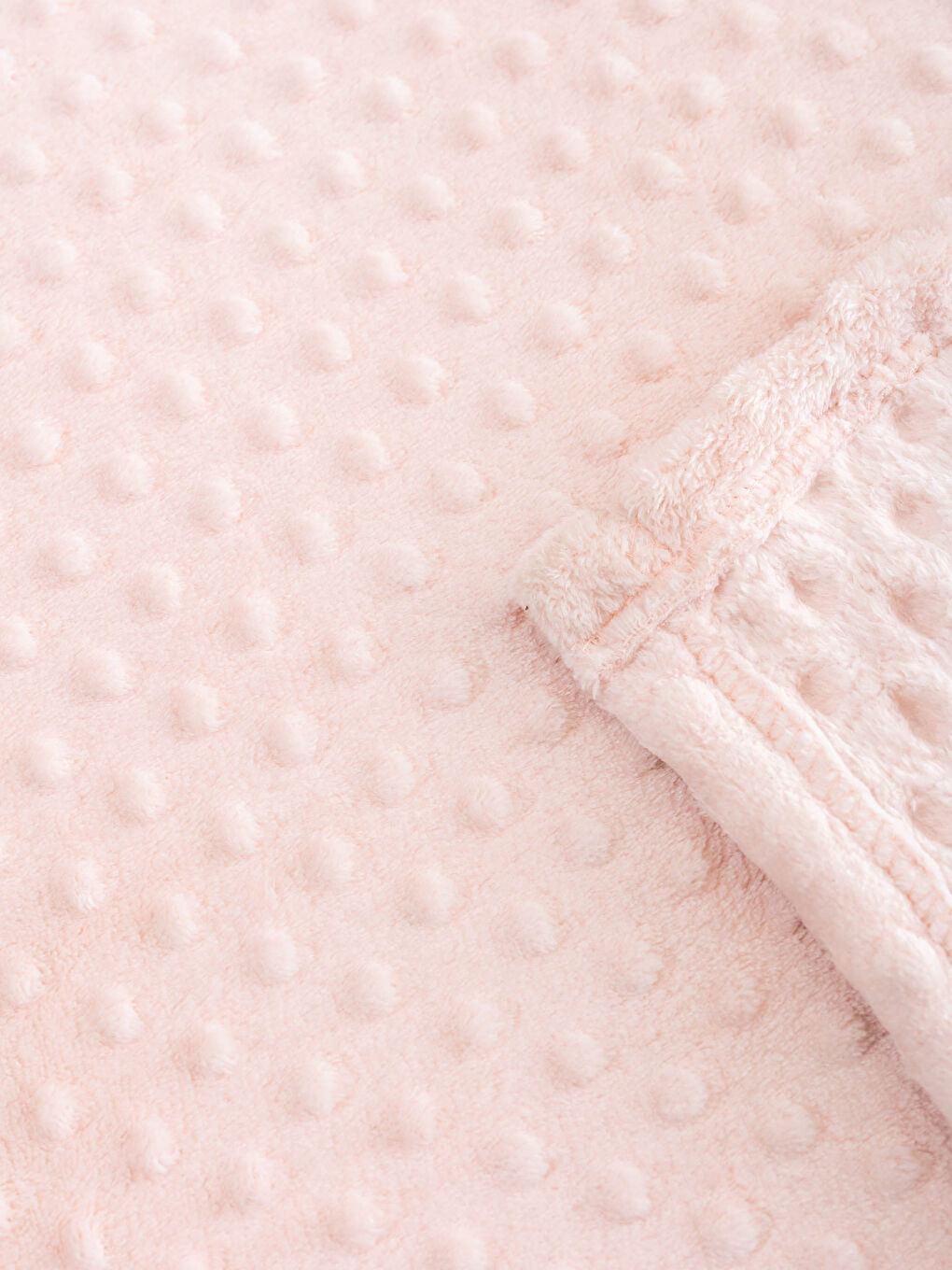 Pembe Çift Kişilik Tomurcuk Desenli Wellsoft Battaniye 200x220 cm-2