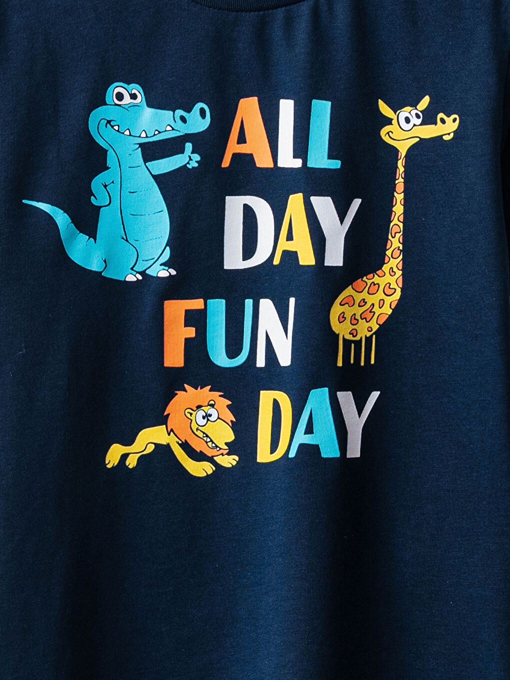 LCW Kids Crew Neck Sun Color Changing Printed Short Sleeve Boy T-Shirt -S1AQ14Z4-JC7