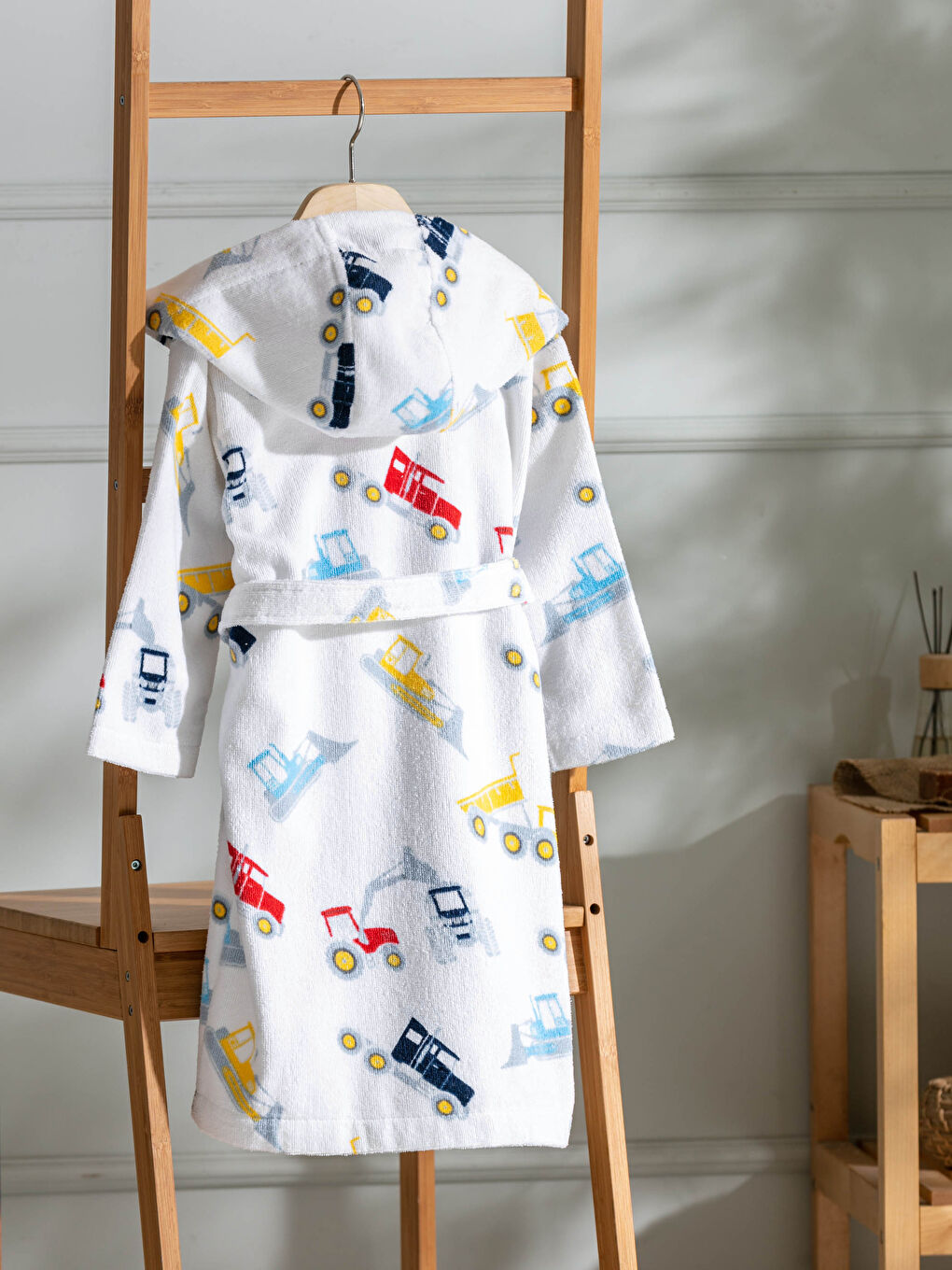 Karışık Erkek Çocuk Kapüşonlu Bornoz-1