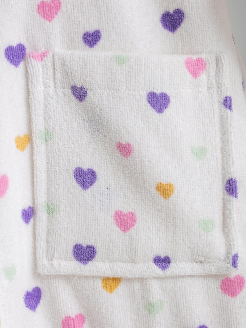 Peignoir Enfant Imprimé En Velours À Col Capuche-2