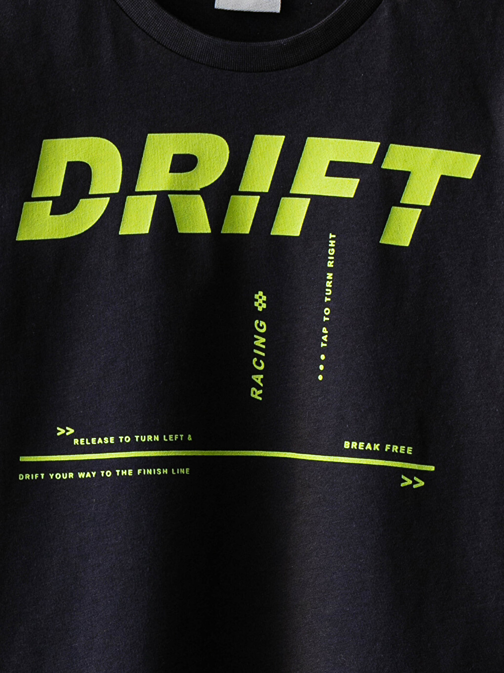 Crew Neck Printed Short Sleeve Cotton Boy T-shirt-2