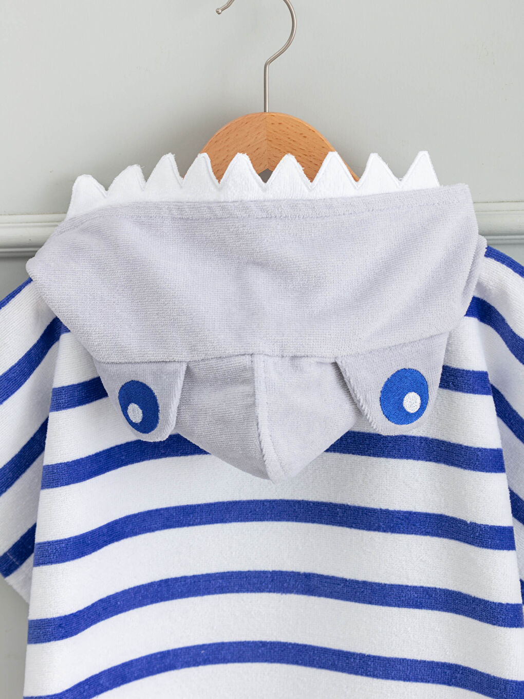 Poncho Garçon Imprimé À Capuche-2