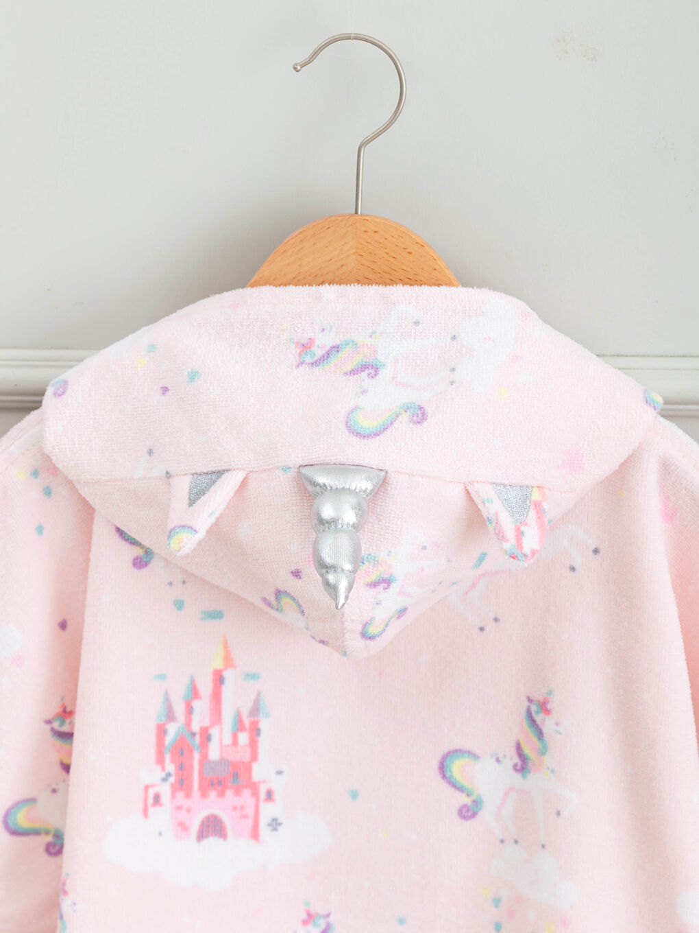 Poncho Fille Imprimé À Capuche-2