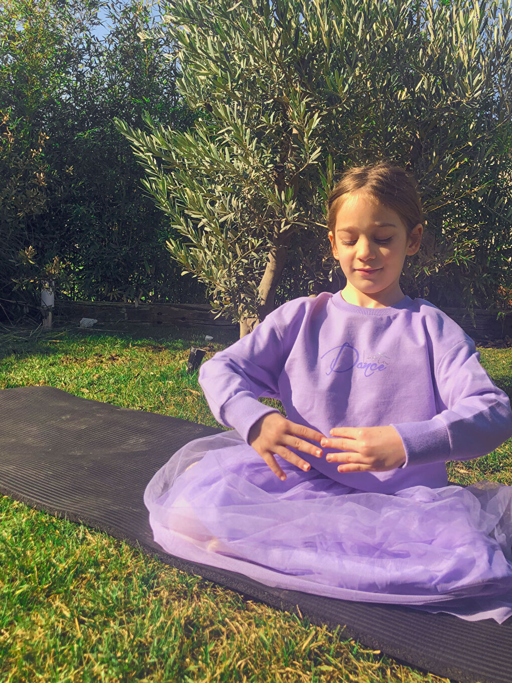 Свитшот с круглым вырезом, с принтом, с длинным рукавом, для девочек, Балет-1