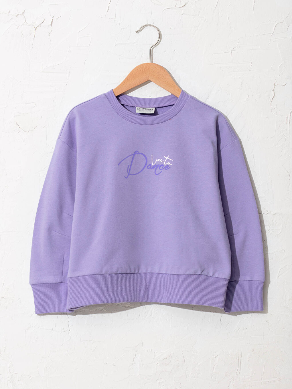 Свитшот с круглым вырезом, с принтом, с длинным рукавом, для девочек, Балет-3