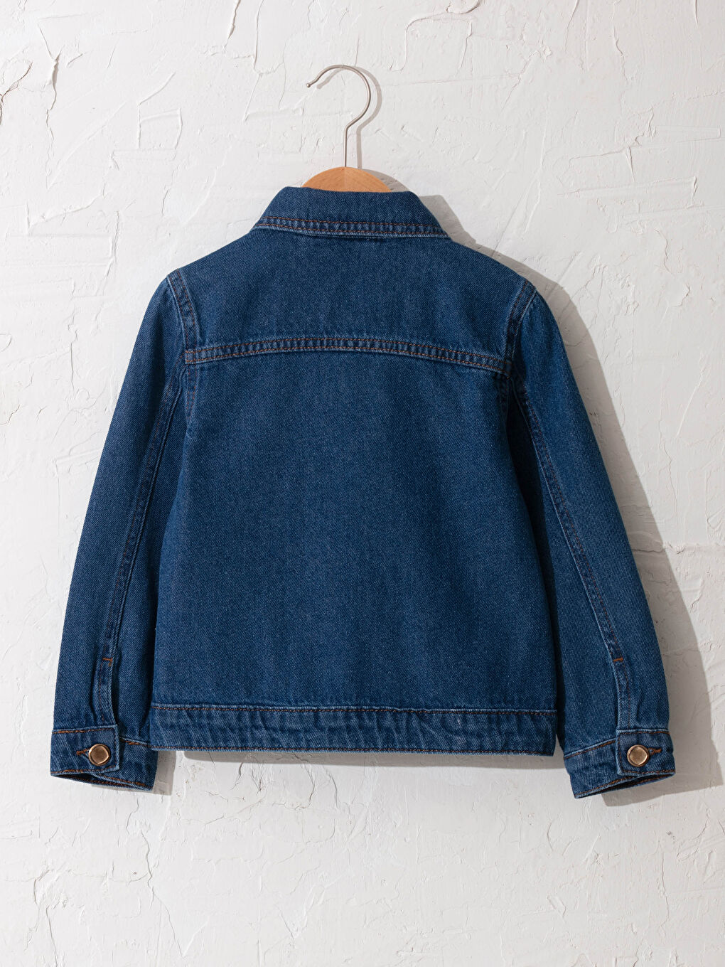 Veste en jean fille à manches longues-1