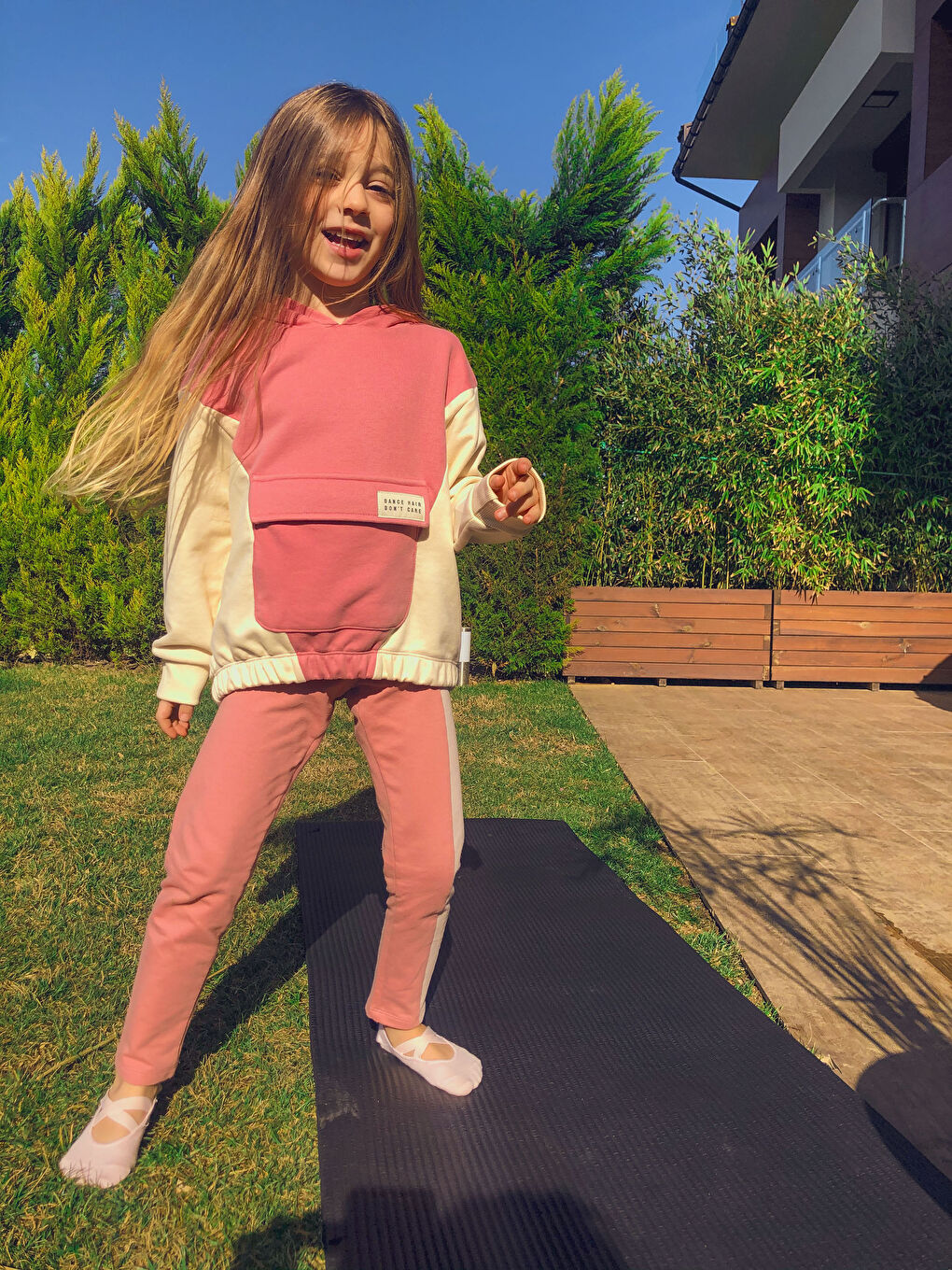 Хлопковые Длинные Балетные Колготки для Девочек-1