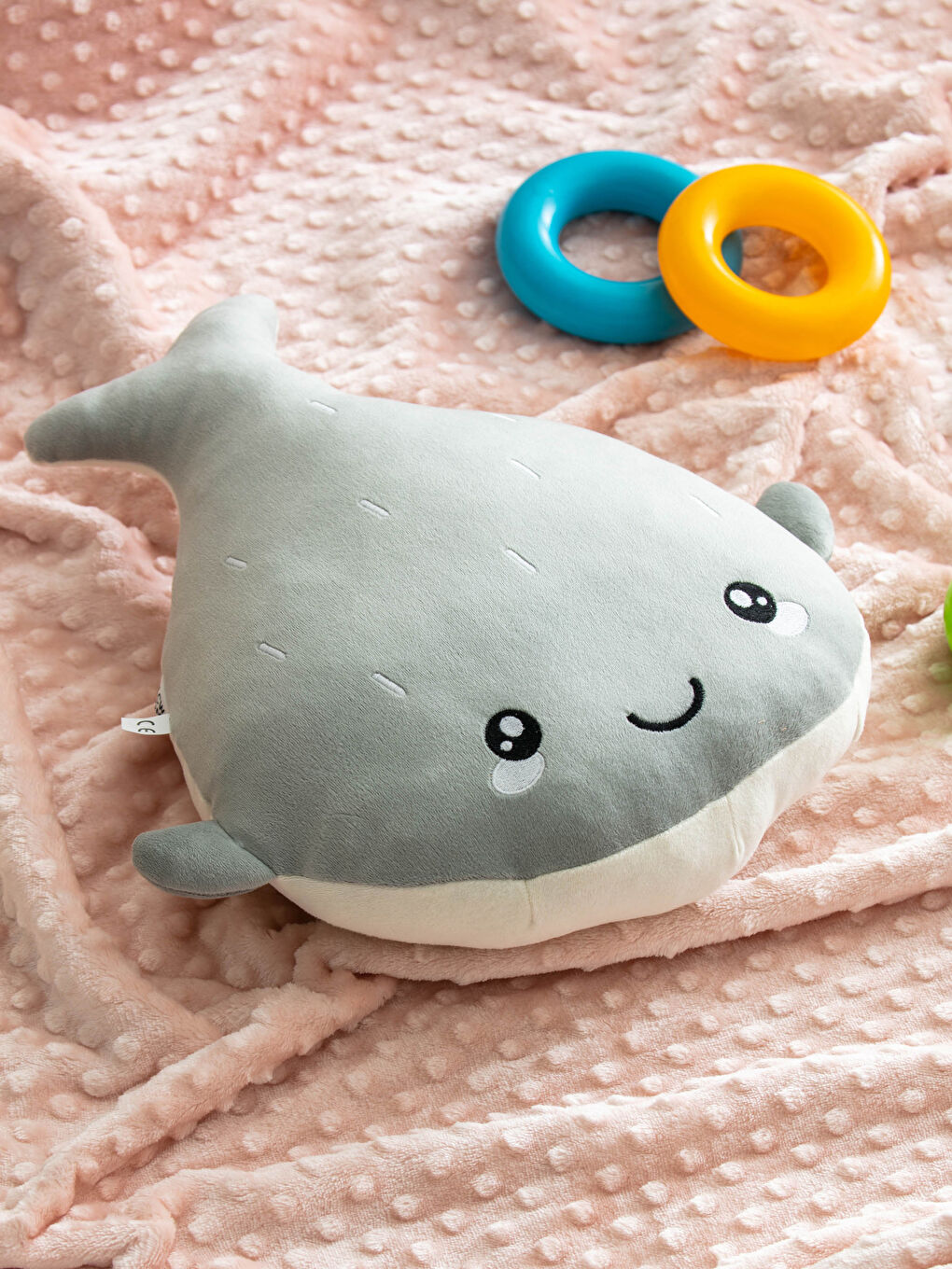 Baby Plush Stuffed Whale Throw Pillow