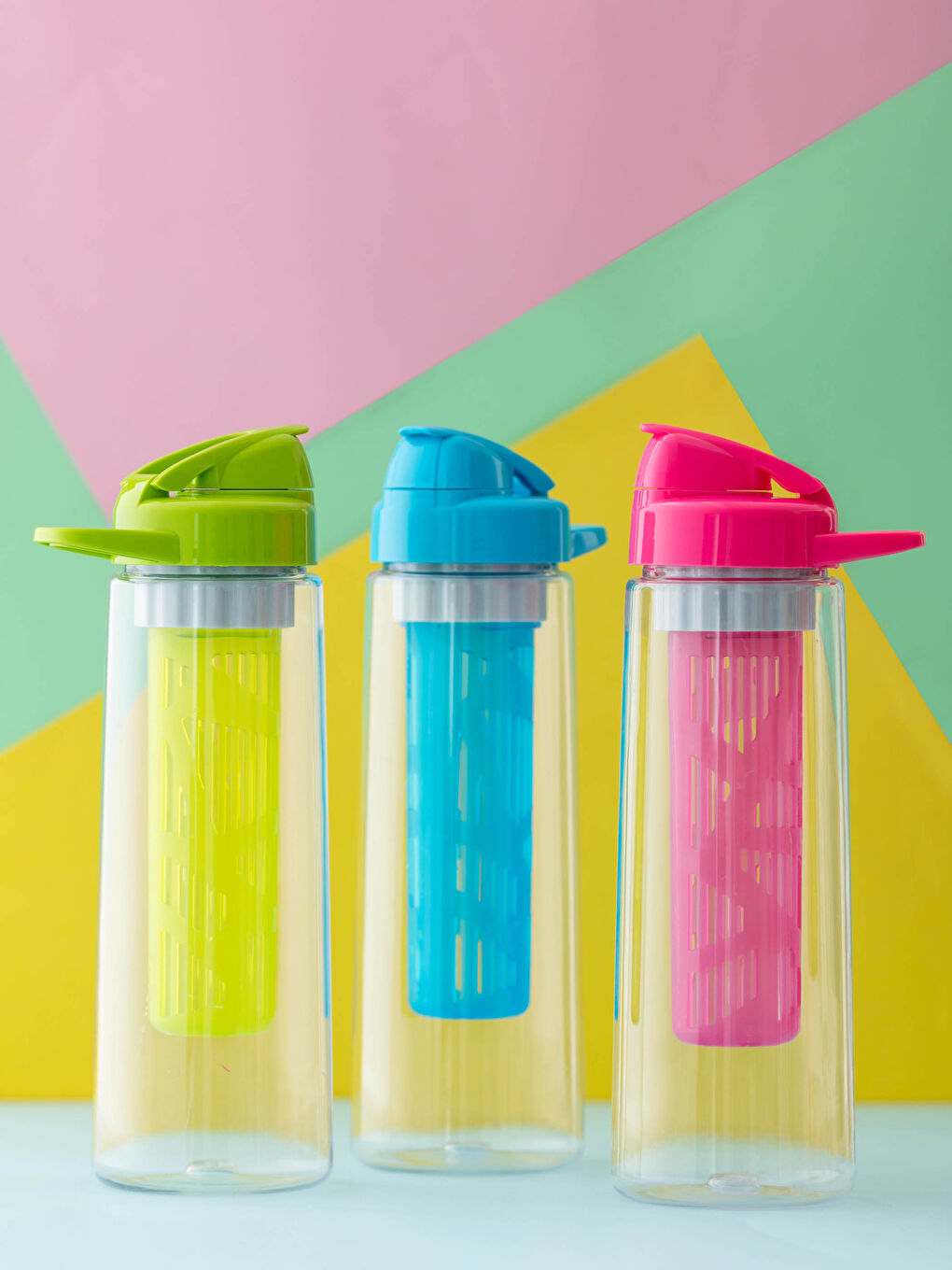 Flap Transparent Water Bottle
