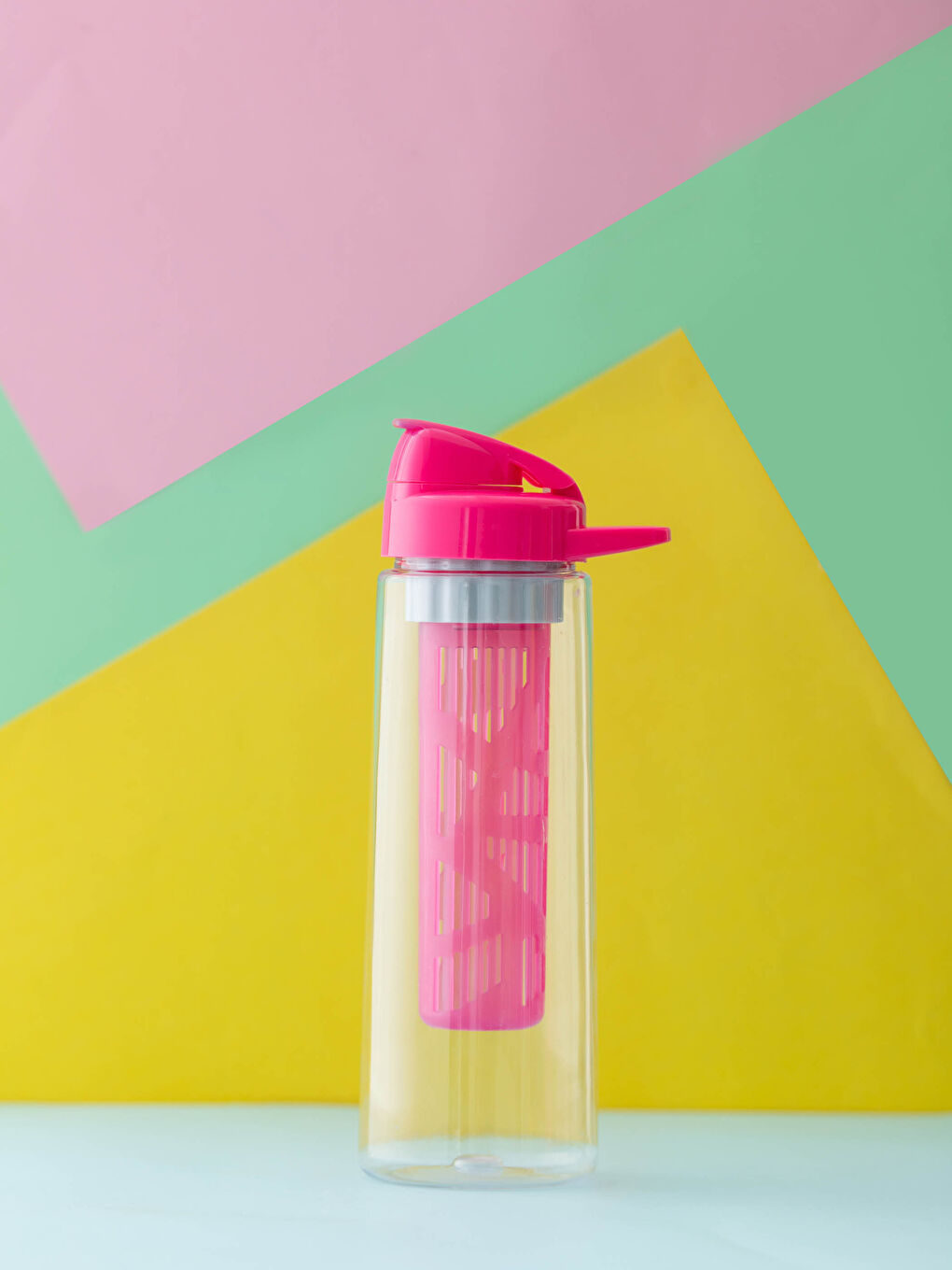 Flap Transparent Water Bottle-1