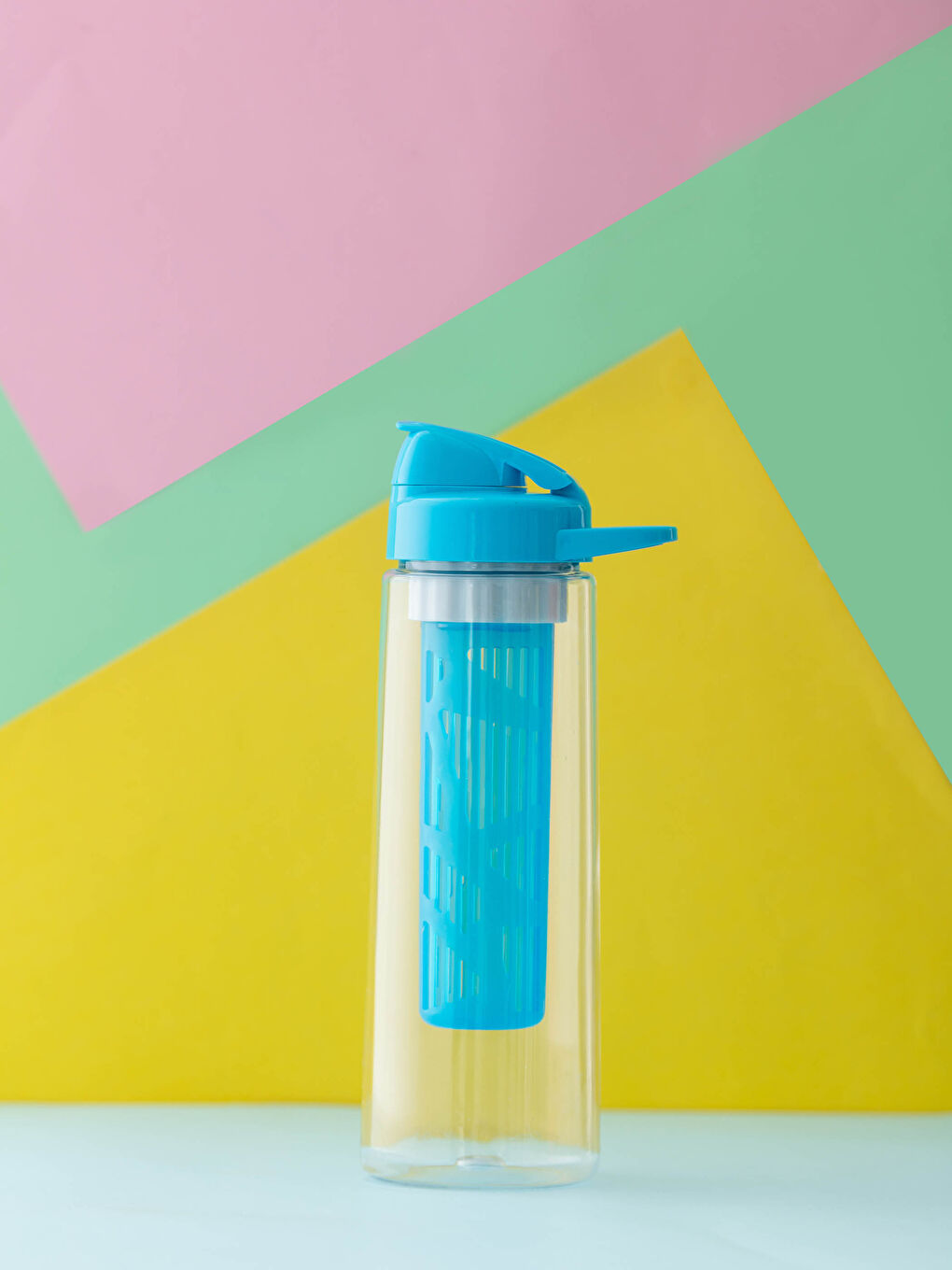 Flap Transparent Water Bottle-2