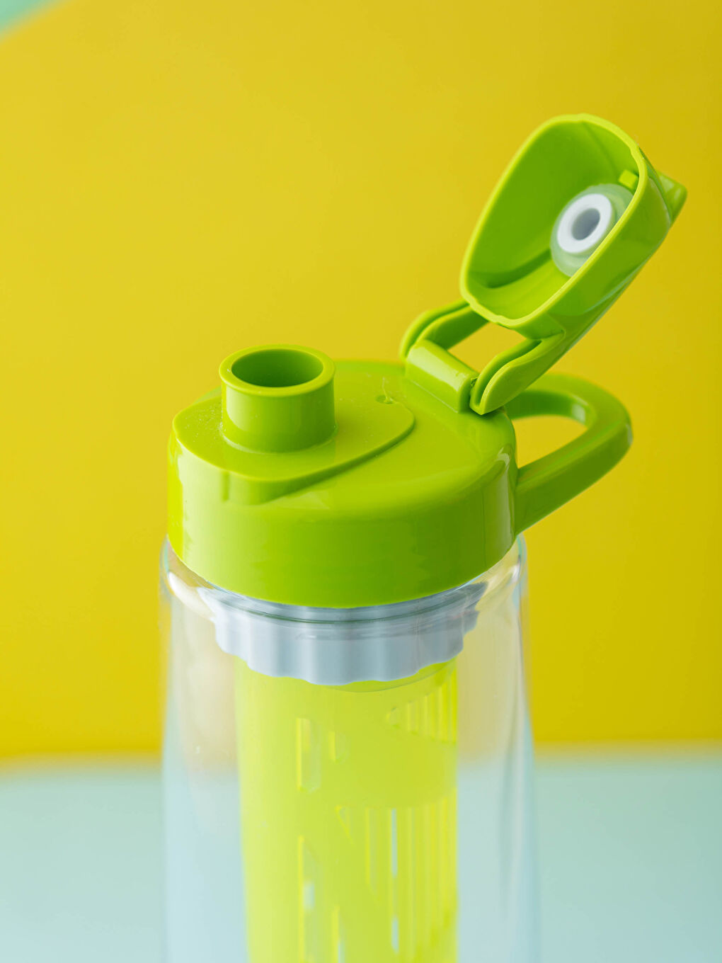 Flap Transparent Water Bottle-5