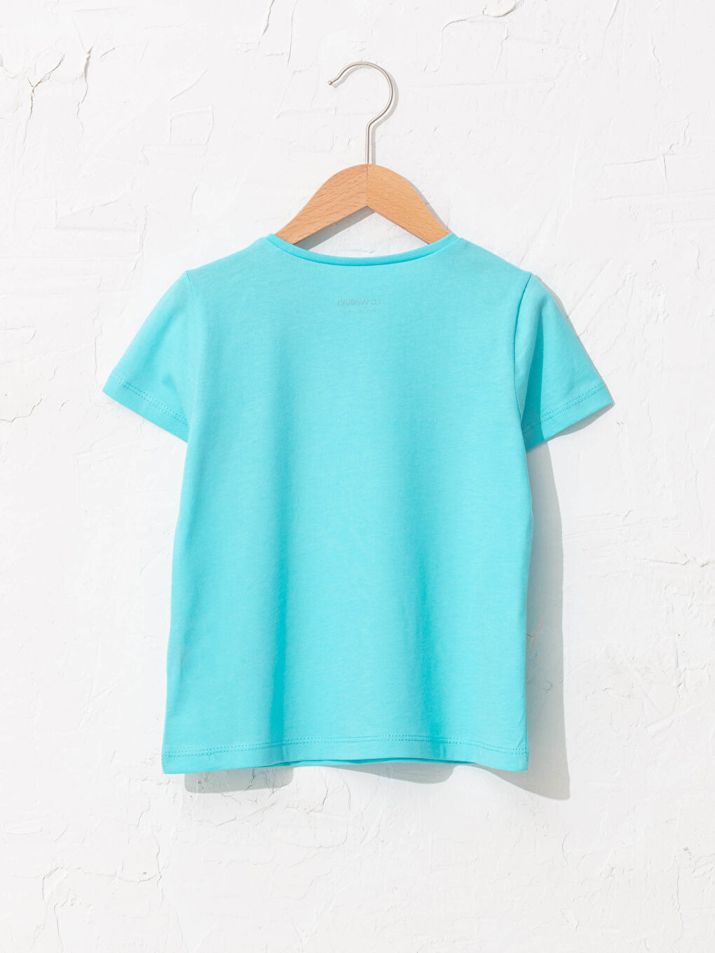 Crew Neck Basic Short Sleeve Cotton Girls T-Shirt-1