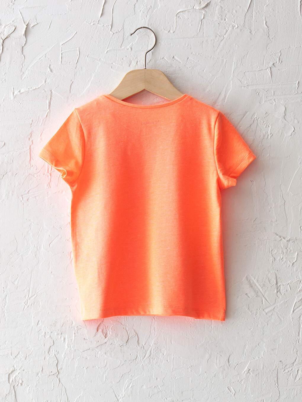 Crew Neck Basic Short Sleeve Cotton Girls T-shirt-1
