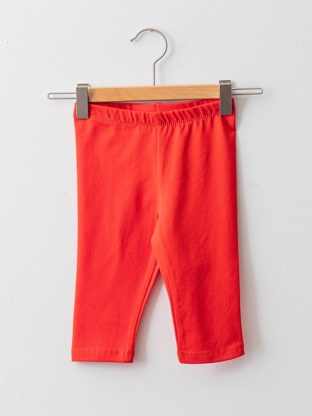 Basic Waist Elastic Baby Girl 3/4 Length Leggings