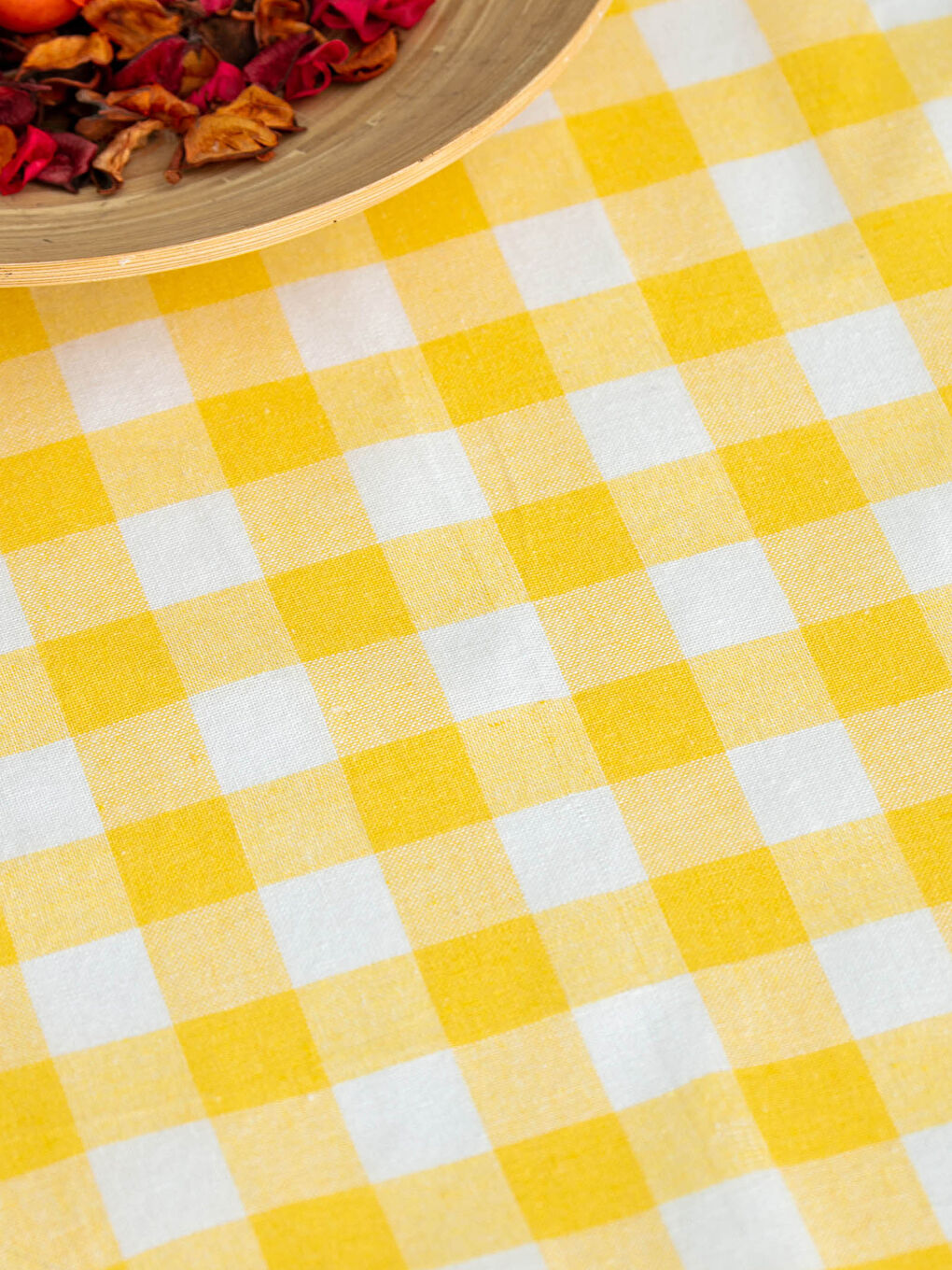 Chequered Tablecloth 100x100 Cm-1