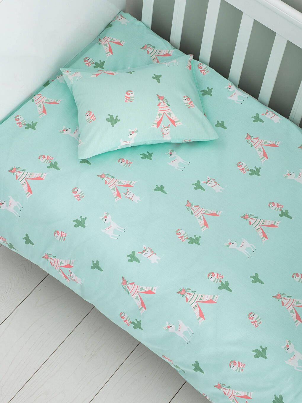 Printed Woven Baby Girl Duvet Cover Set-1