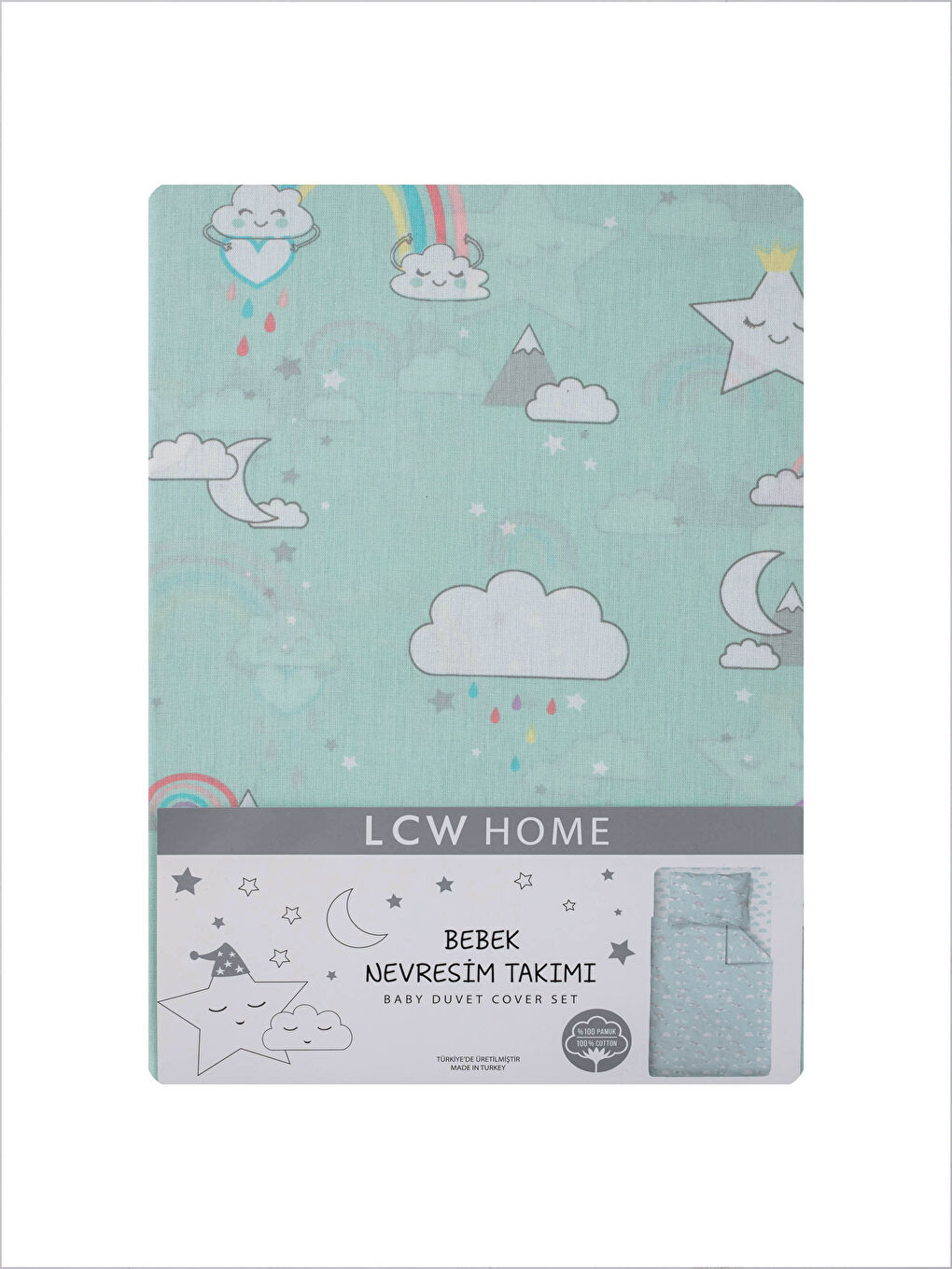 طقم غطاء لحاف أطفال منسوج مطبوع-5