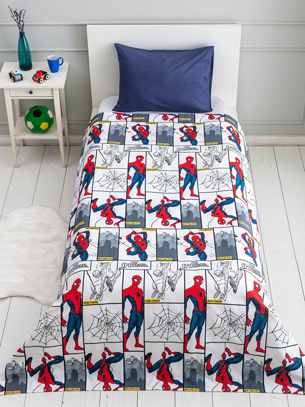 Spiderman Lisanslı Erkek Çocuk Pike 160x230 cm-1
