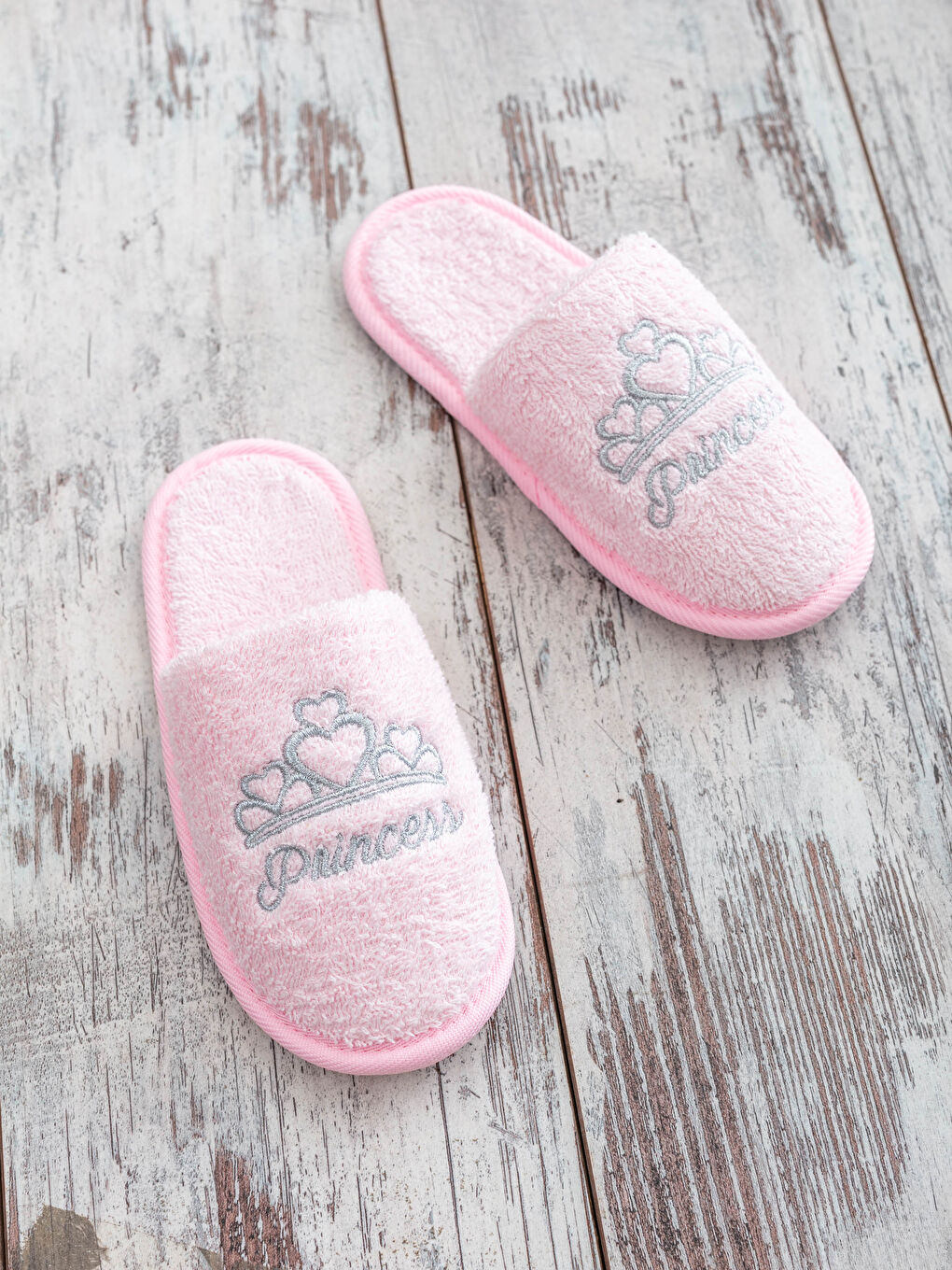 Embroidered Girls' Home Slippers